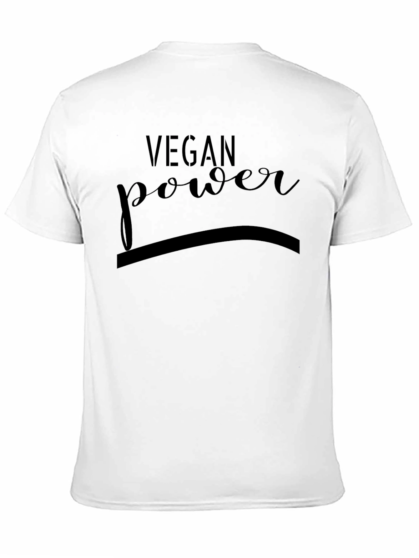 Vegan Power Black T-Shirt - Stylish & Comfortable