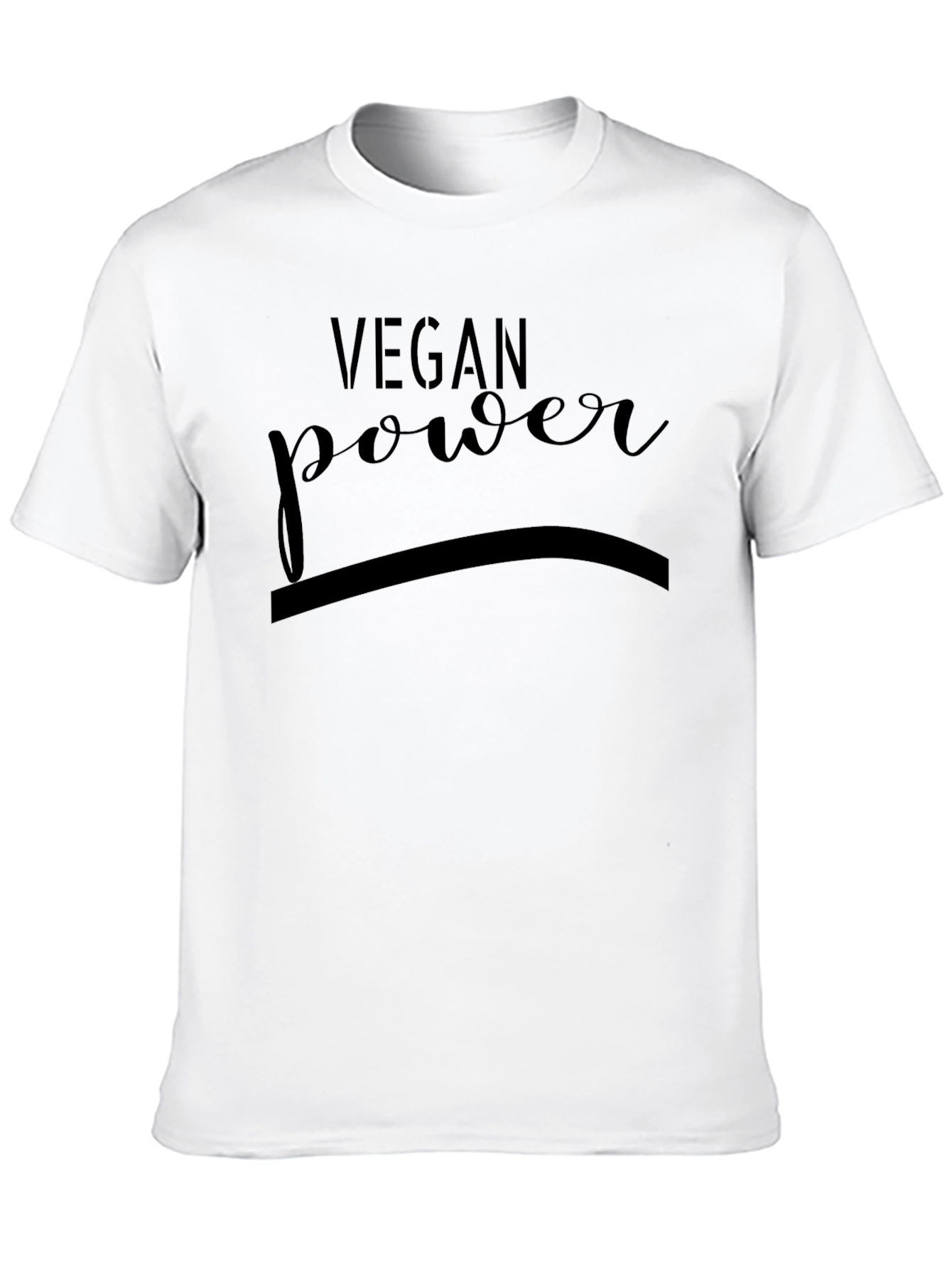 Vegan Power Black T-Shirt - Stylish & Comfortable