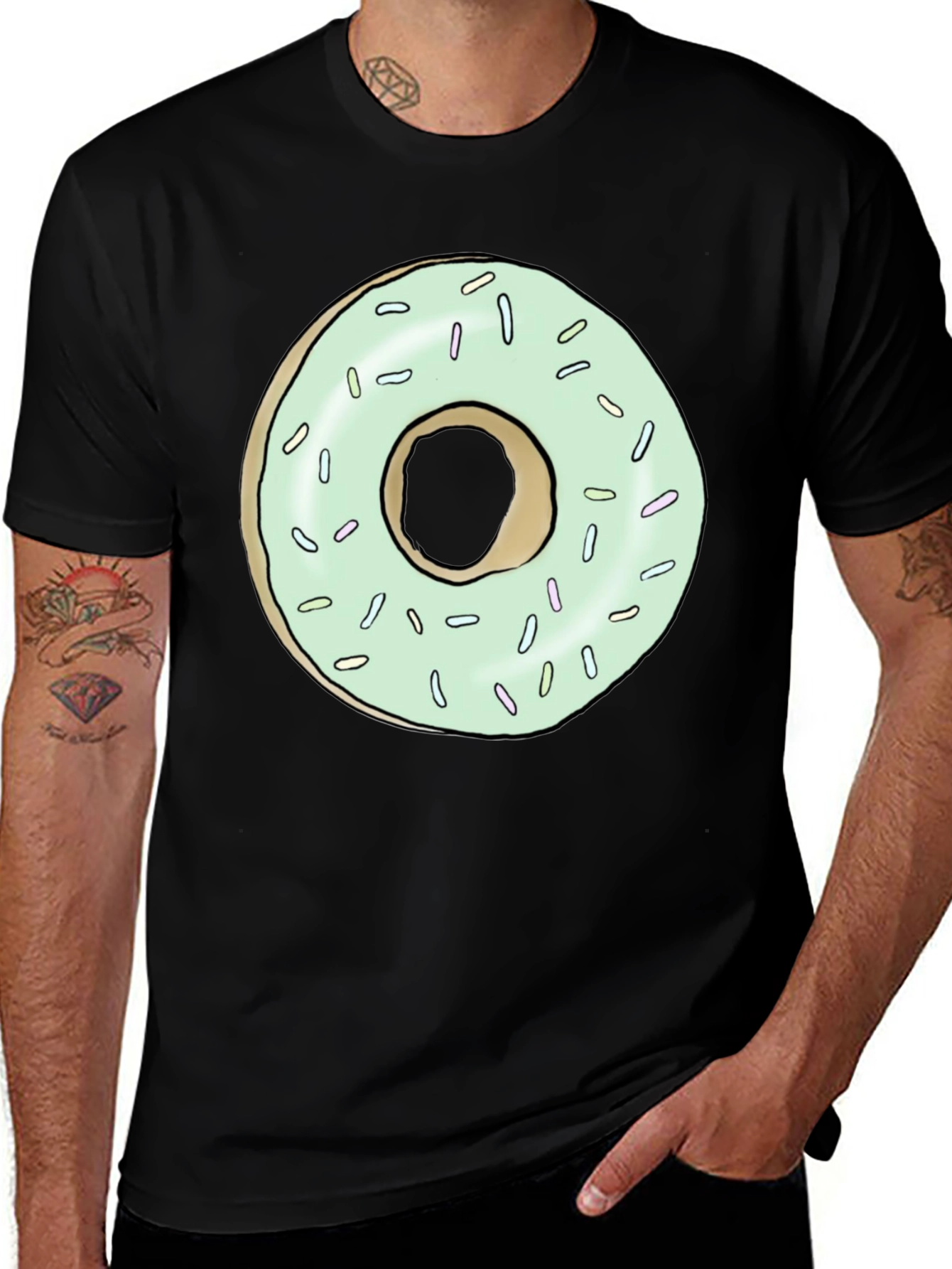 Donut Graphic Tee - Sweet Tooth Fashion