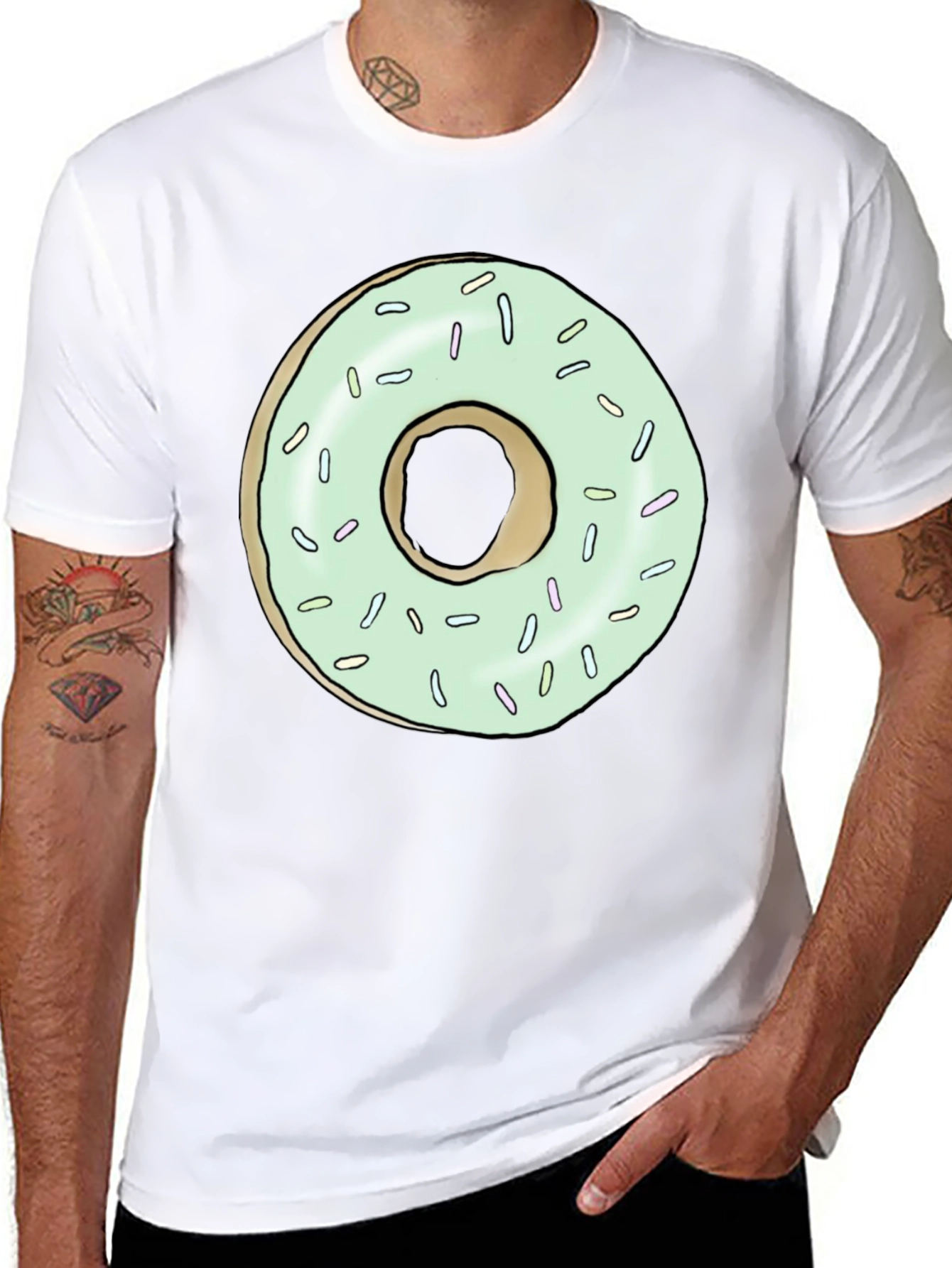 Donut Graphic Tee - Sweet Tooth Fashion