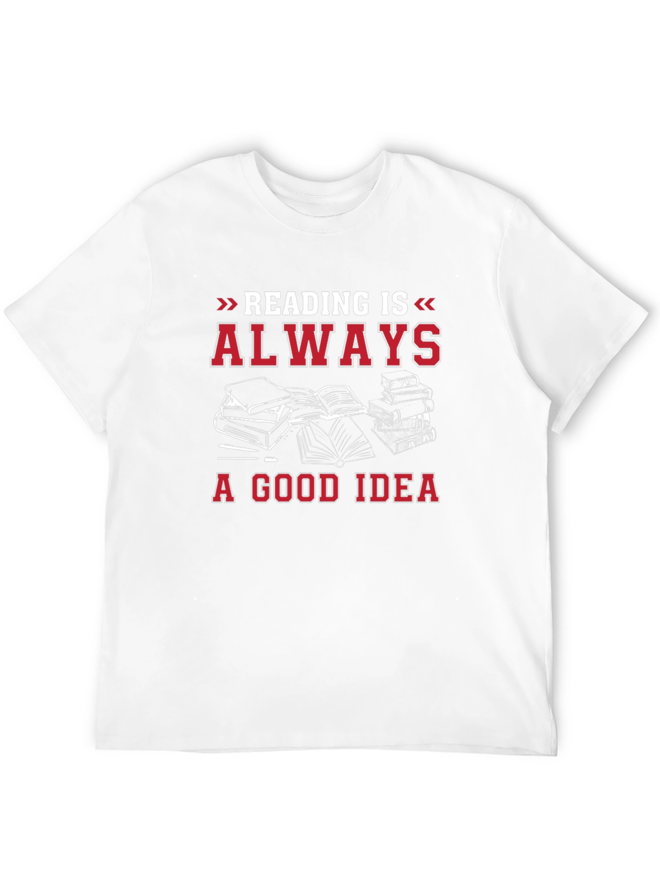 Reading is Always a Good Idea Black T-Shirt