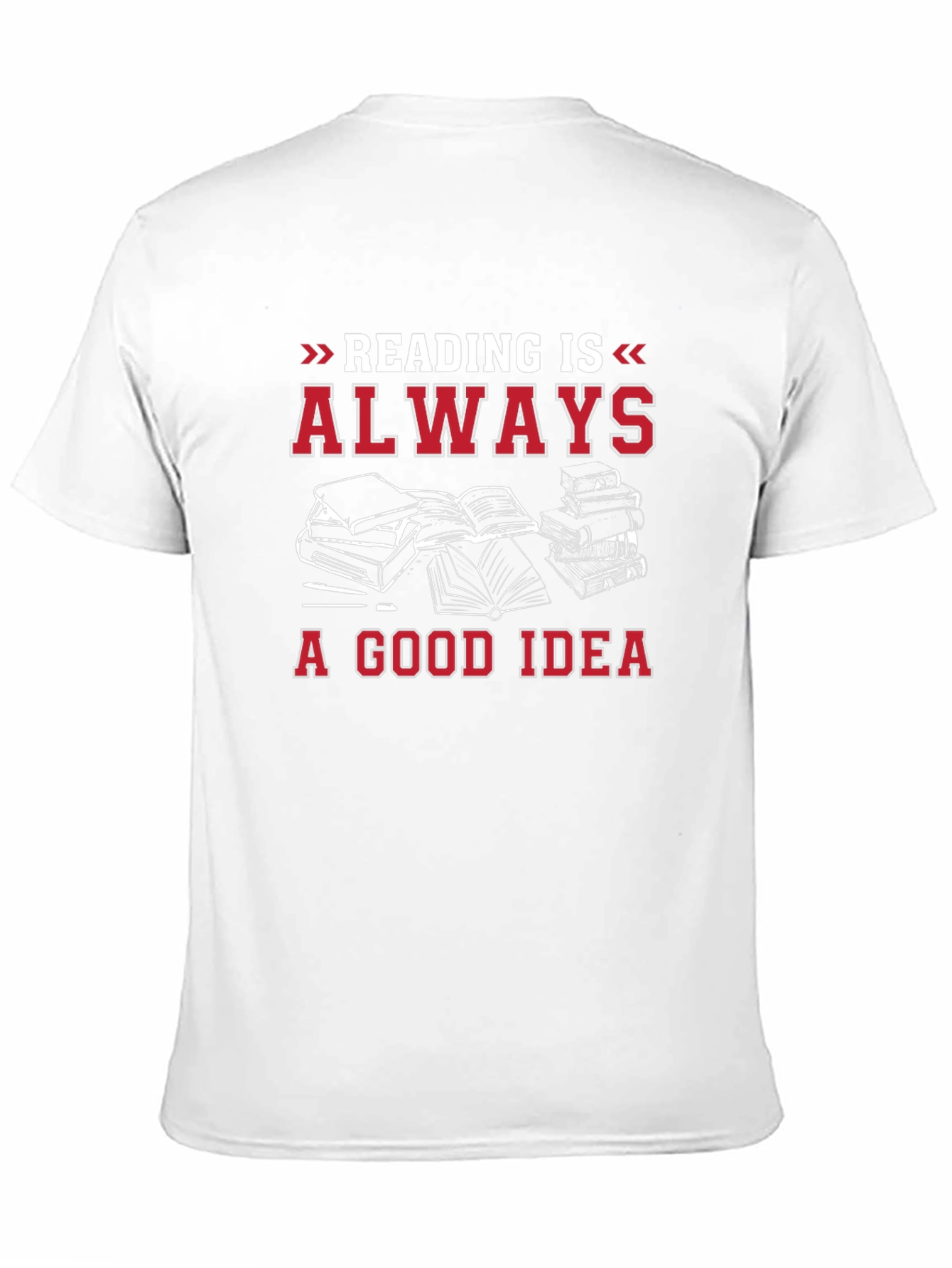 Reading is Always a Good Idea Black T-Shirt