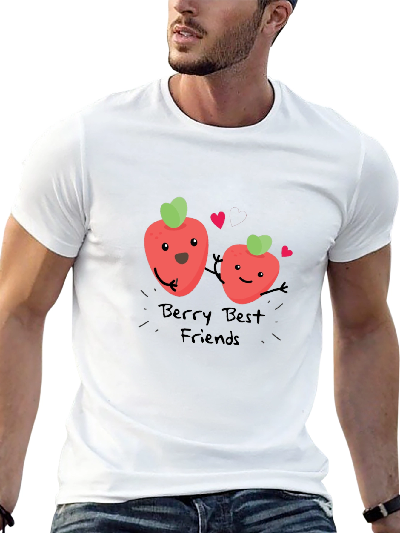 Berry Best Friends Black T-Shirt