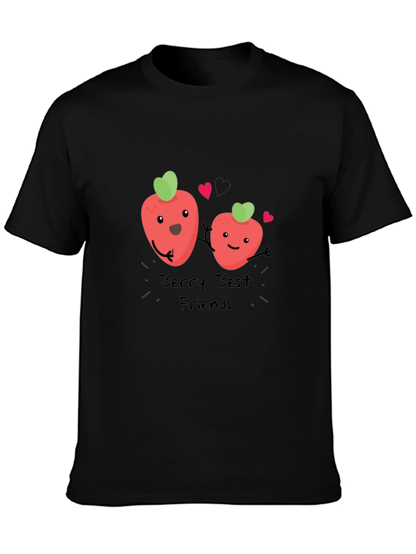 Berry Best Friends Black T-Shirt