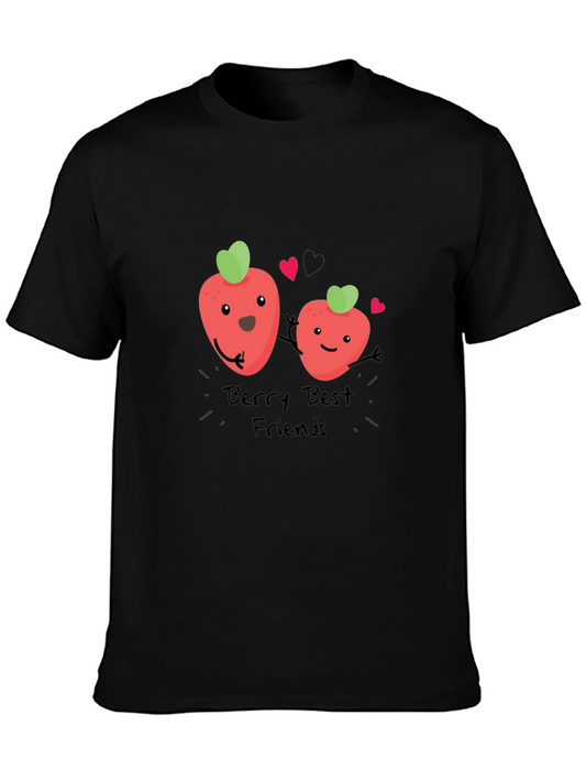 Berry Best Friends Black T-Shirt