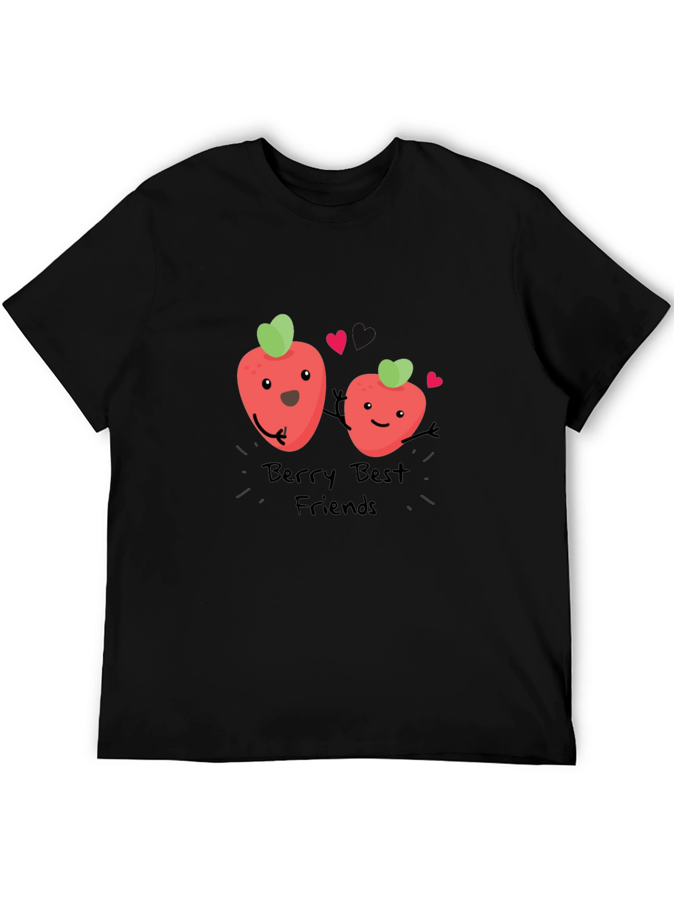 Berry Best Friends Black T-Shirt