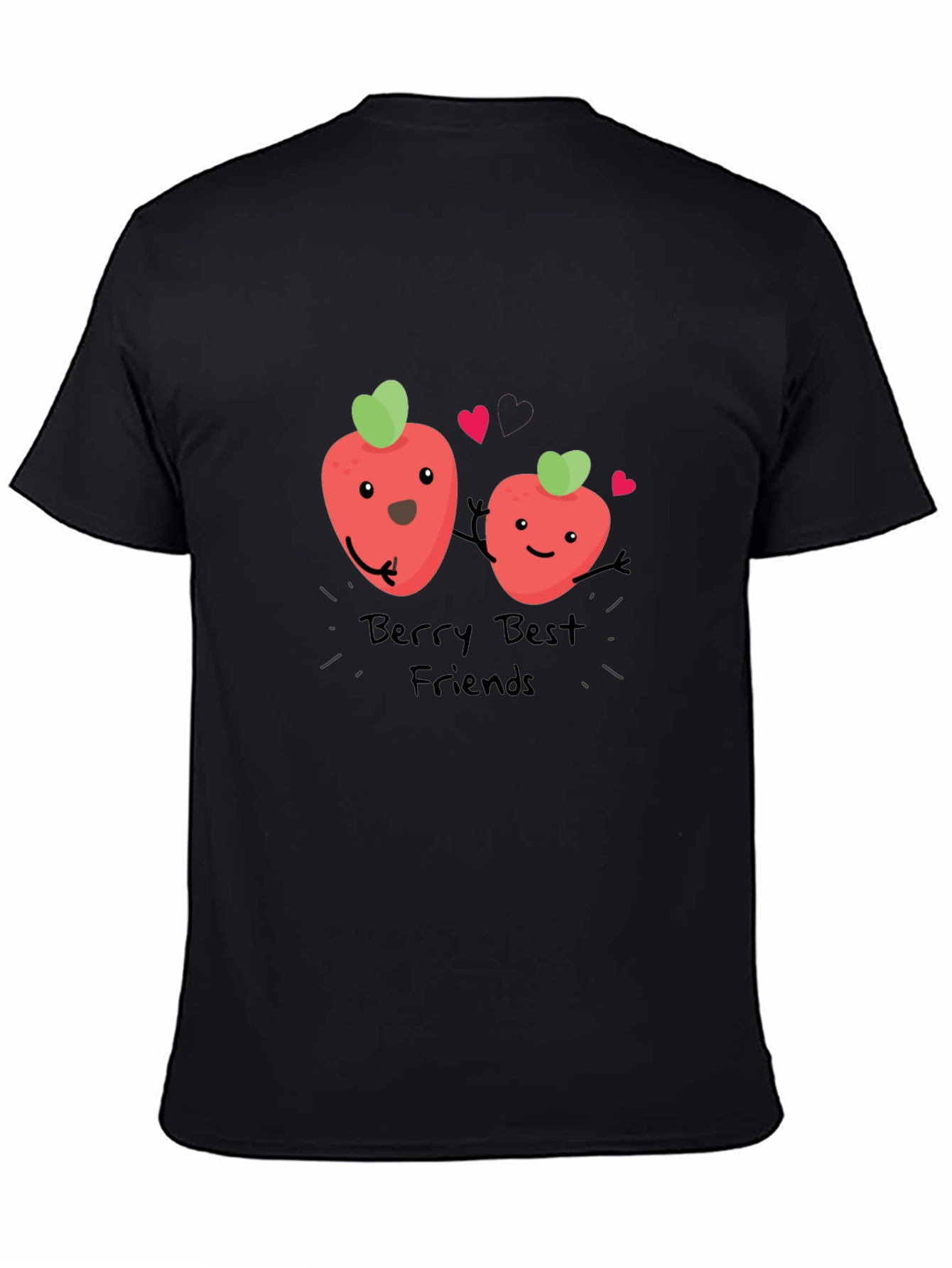 Berry Best Friends Black T-Shirt