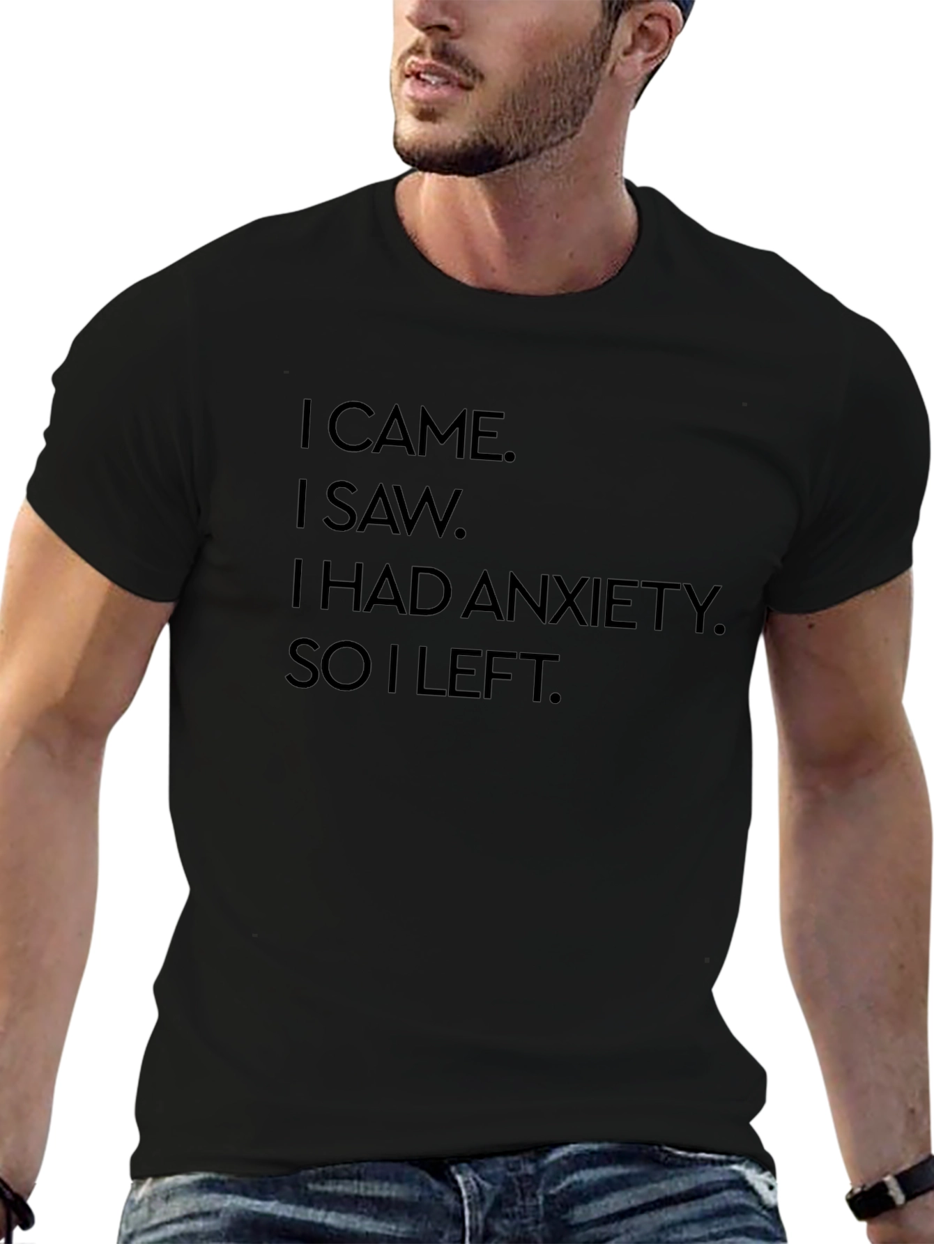 Anxiety Humor Graphic T-Shirt - Soft Cotton Tee