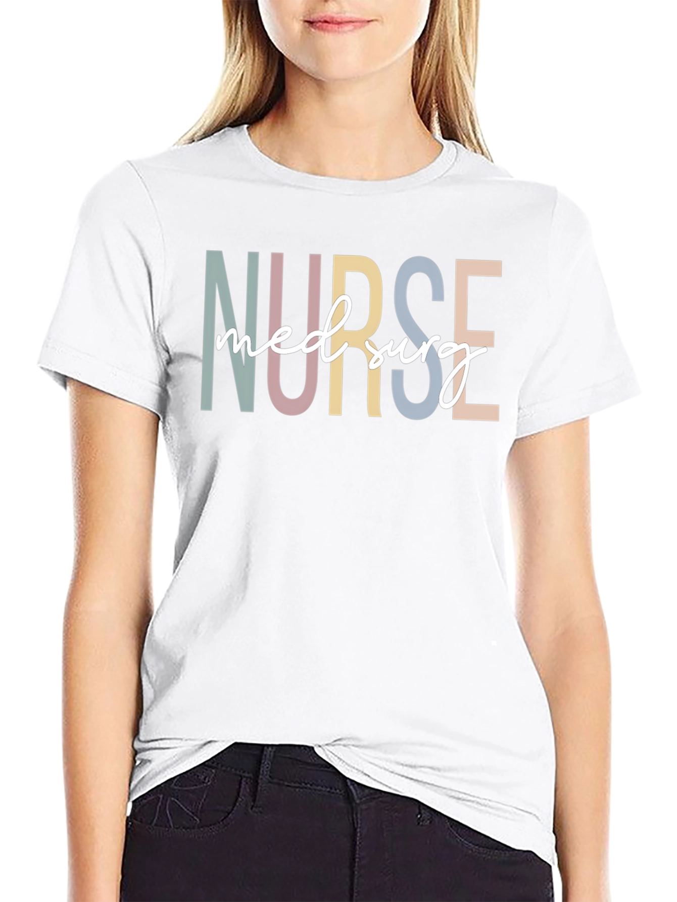 Nurse Med Surg Black T-Shirt