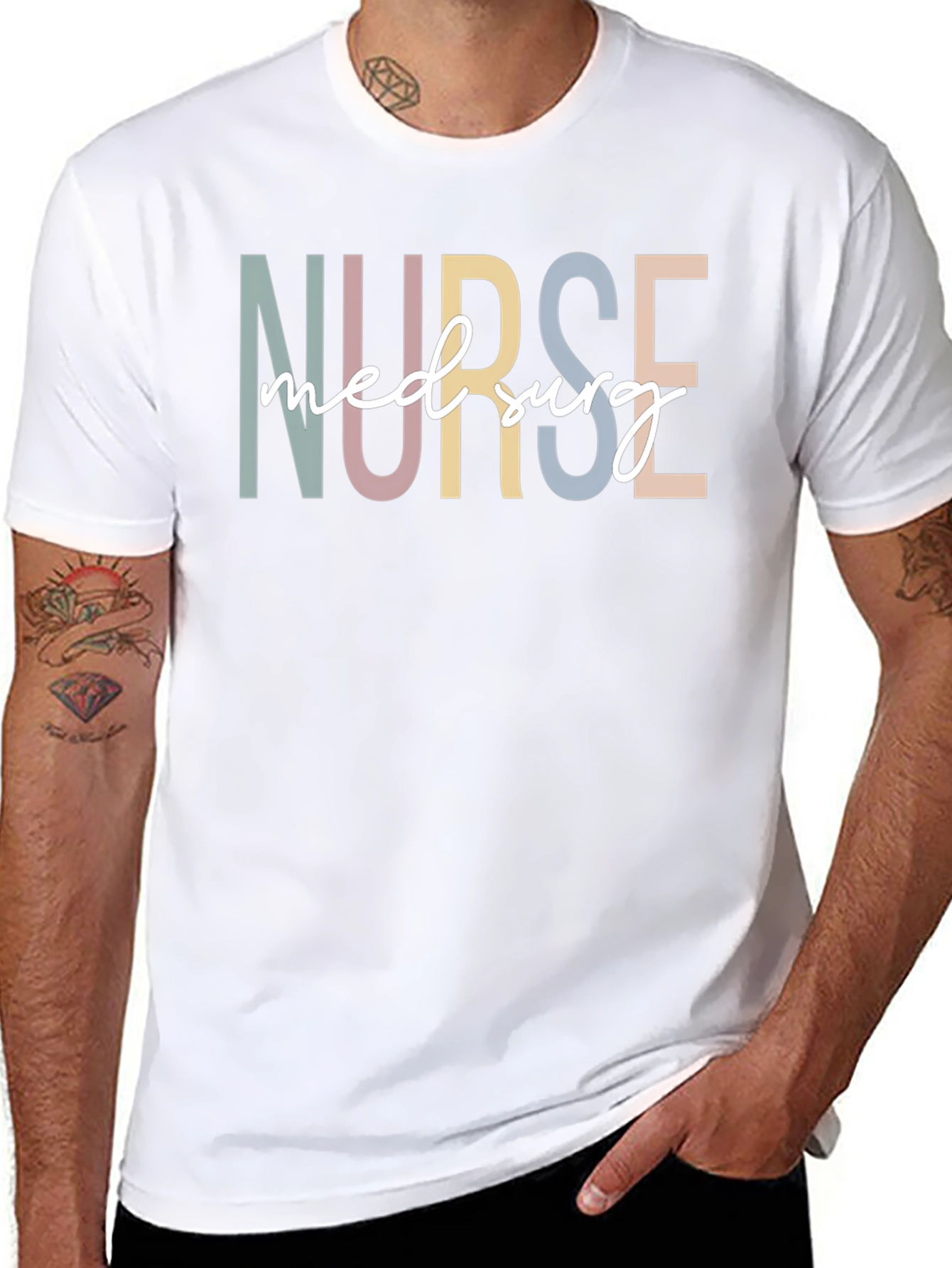 Nurse Med Surg Black T-Shirt