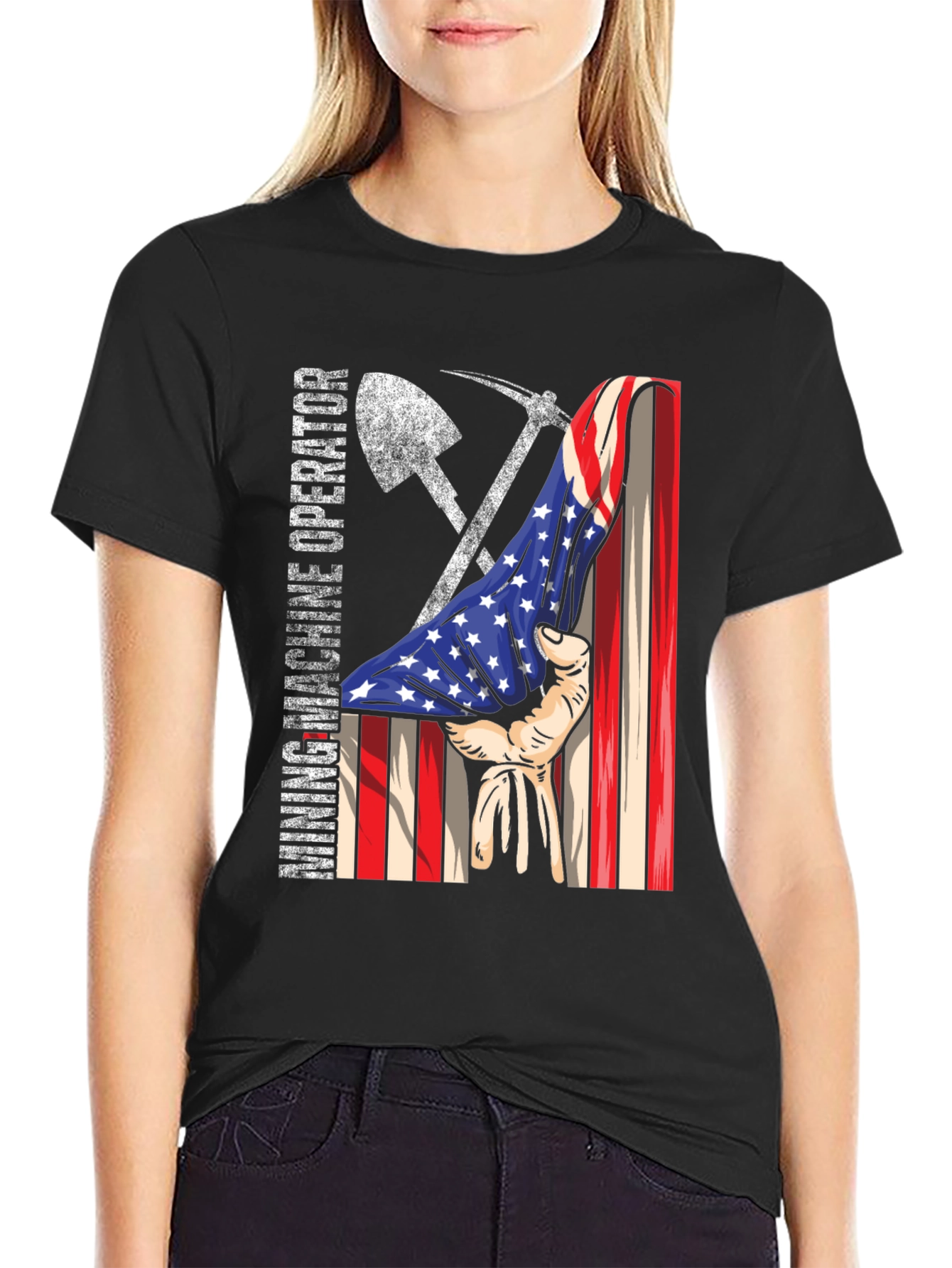 Mining Operator American Flag T-Shirt
