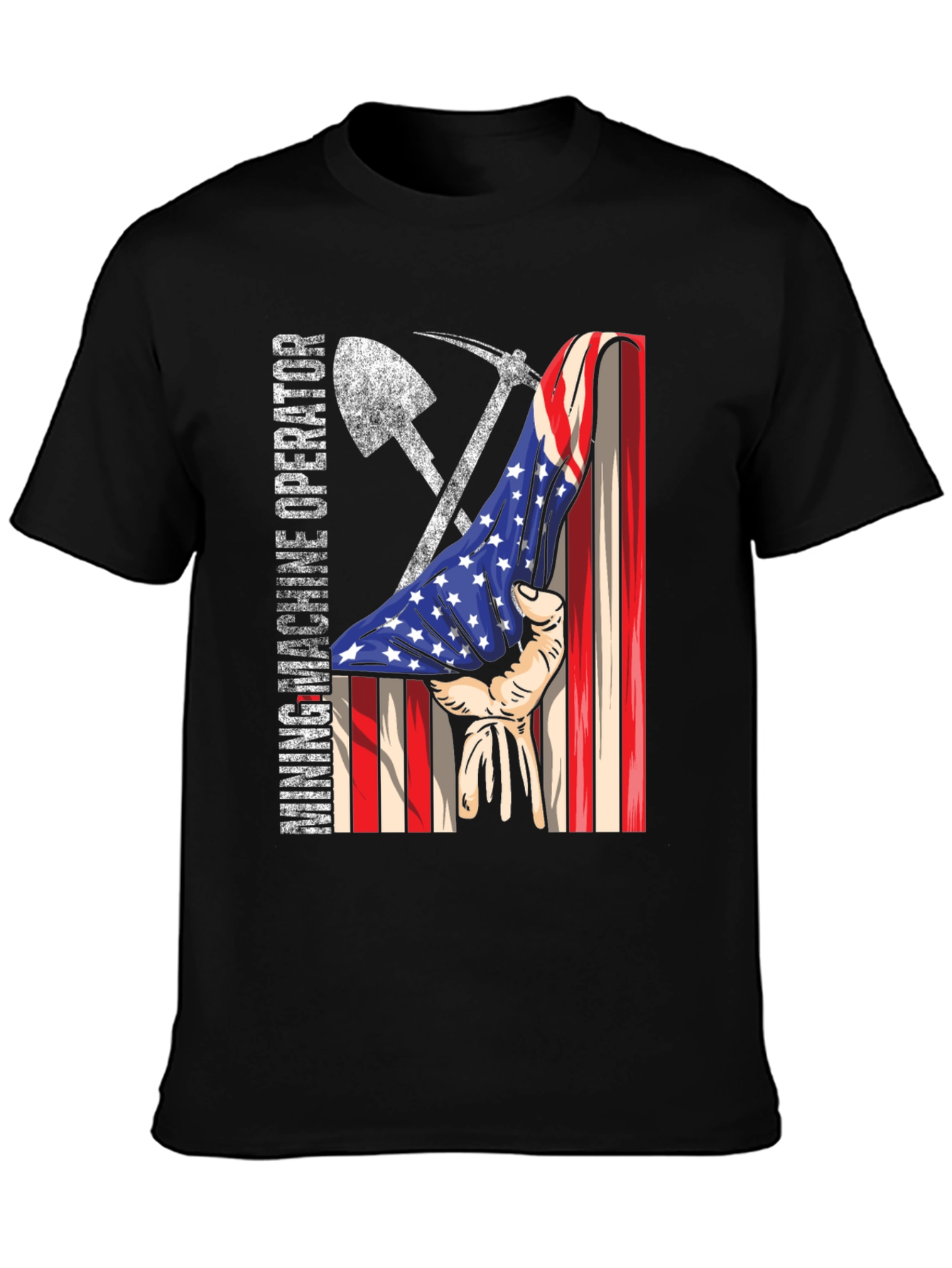 Mining Operator American Flag T-Shirt