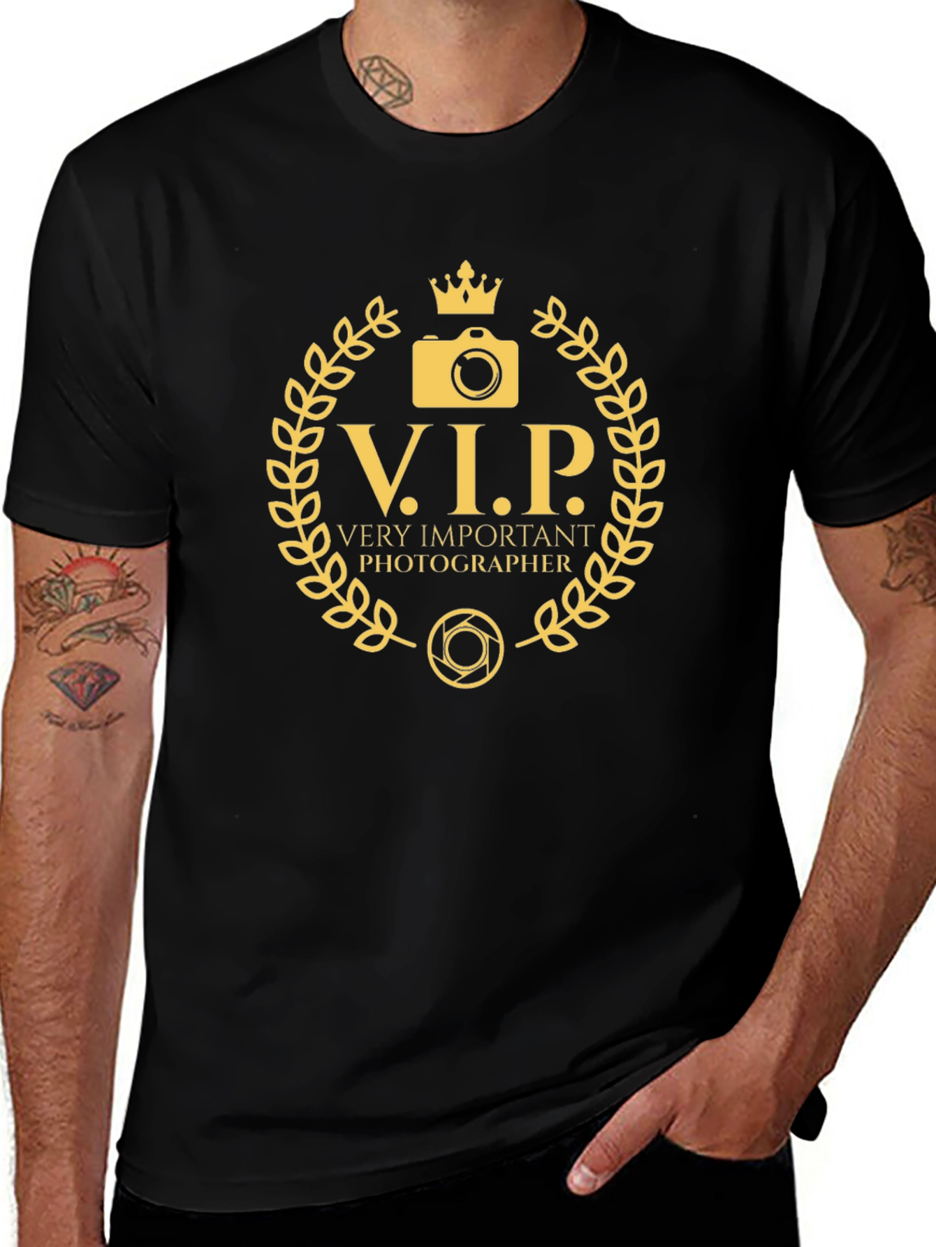 VIP Photographer Black T-Shirt