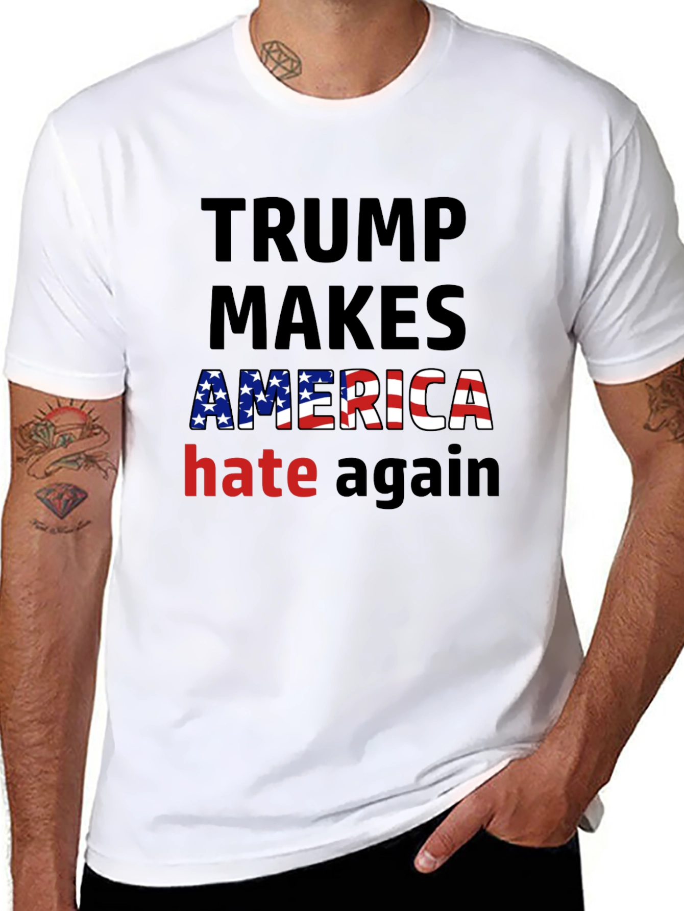Trump Makes America Hate Again Graphic T-Shirt