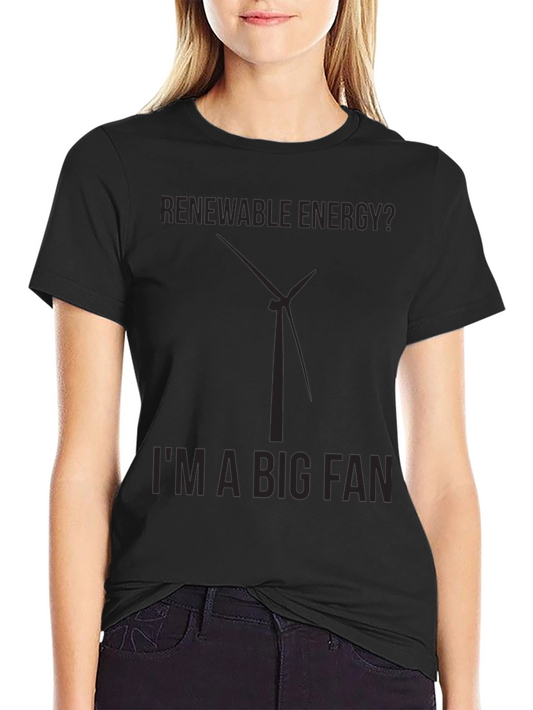 Renewable Energy Fan T-Shirt - Black