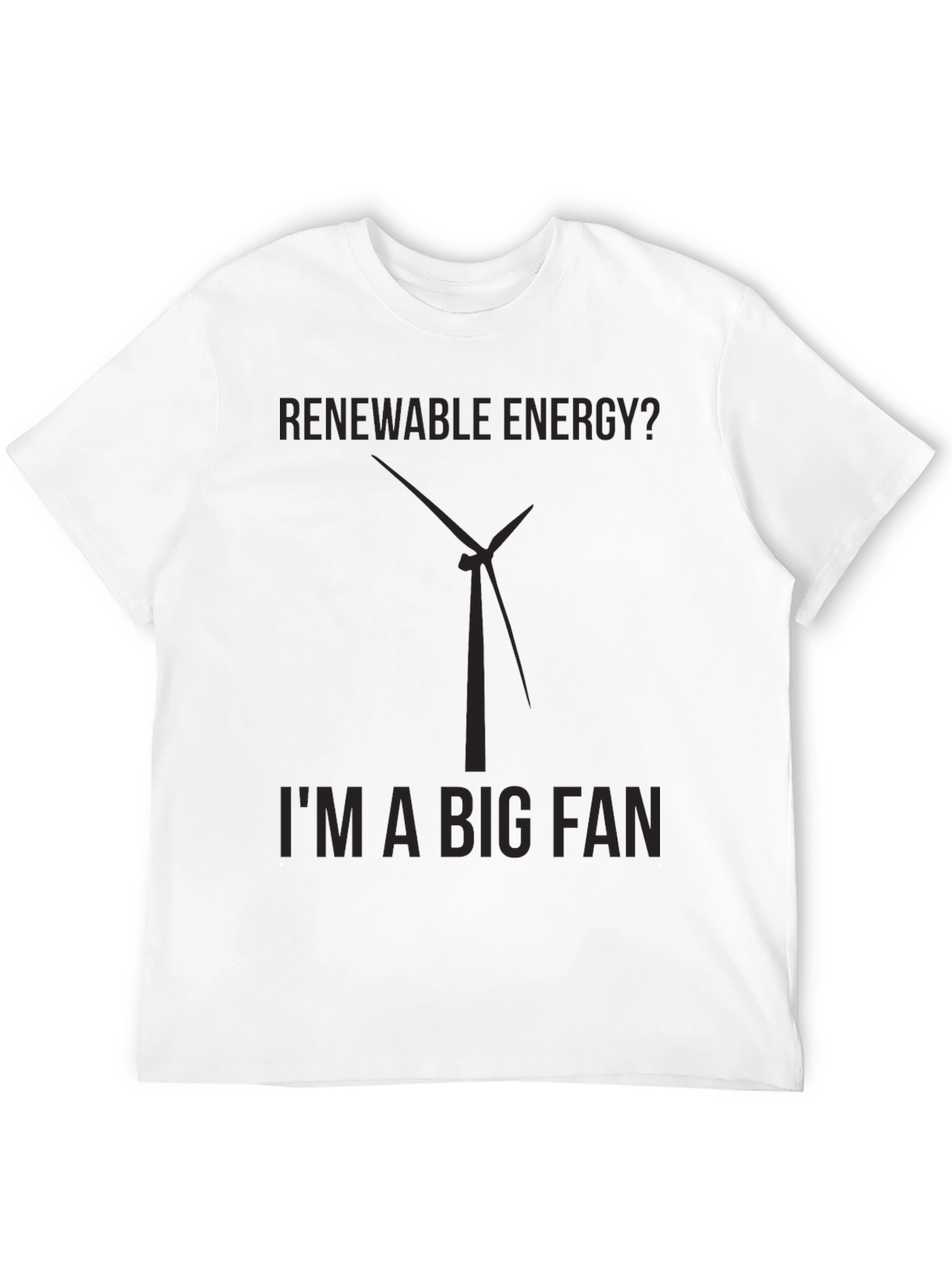 Renewable Energy Fan T-Shirt - Black