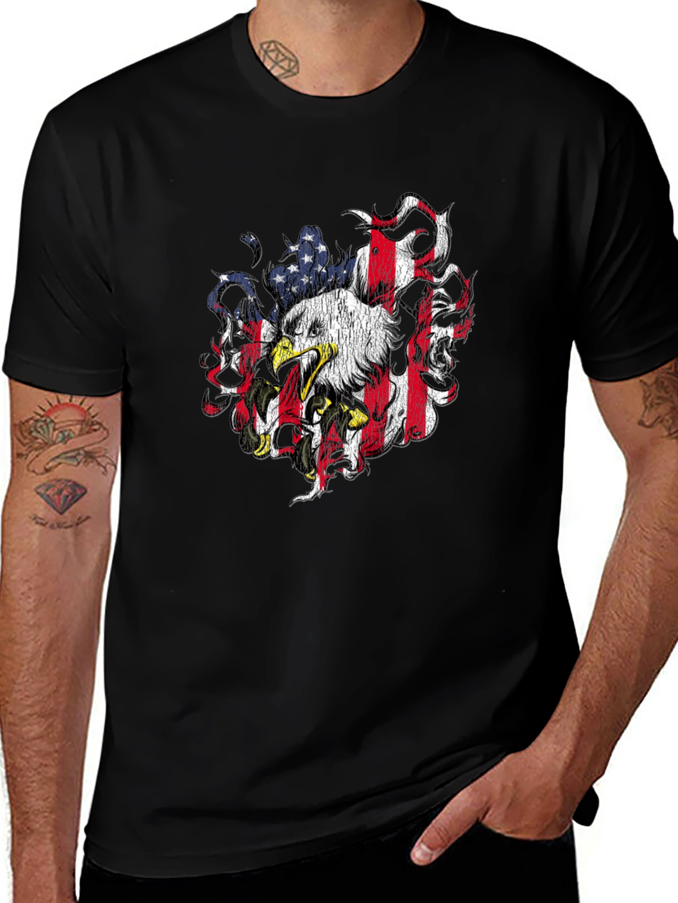 American Eagle Graphic Tee - Patriotic Design