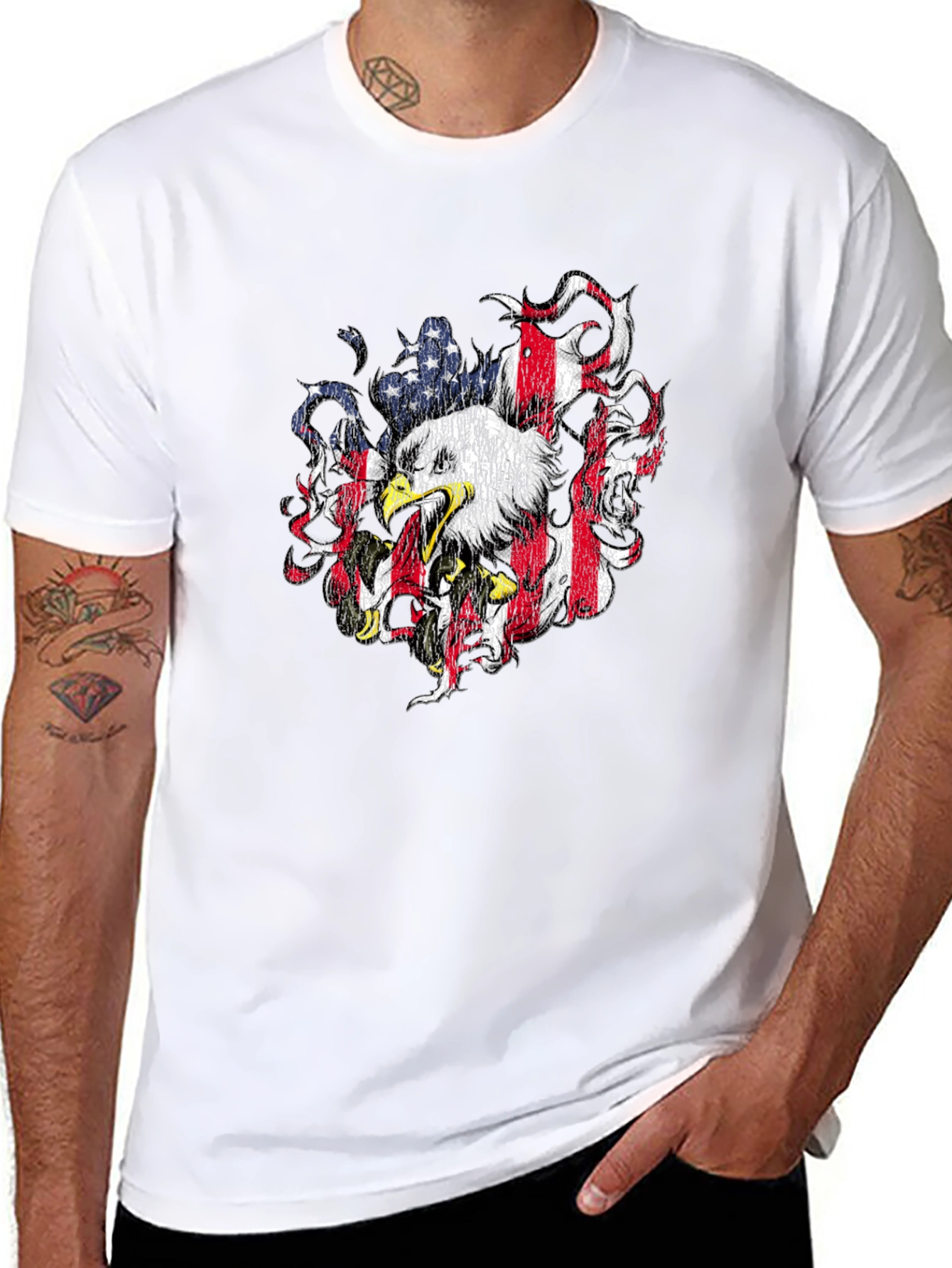 American Eagle Graphic Tee - Patriotic Design