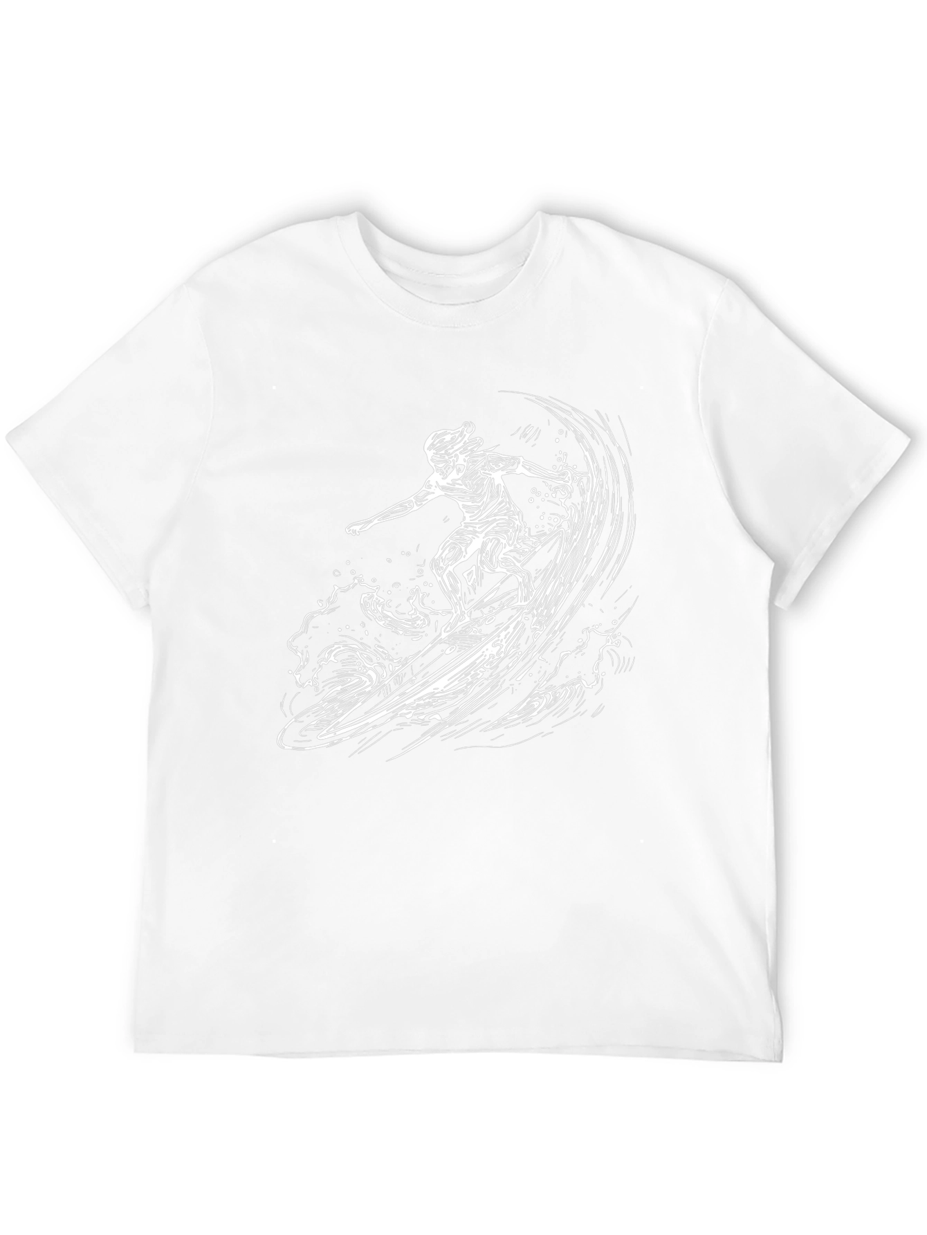 Cool Surfer Graphic Black T-Shirt