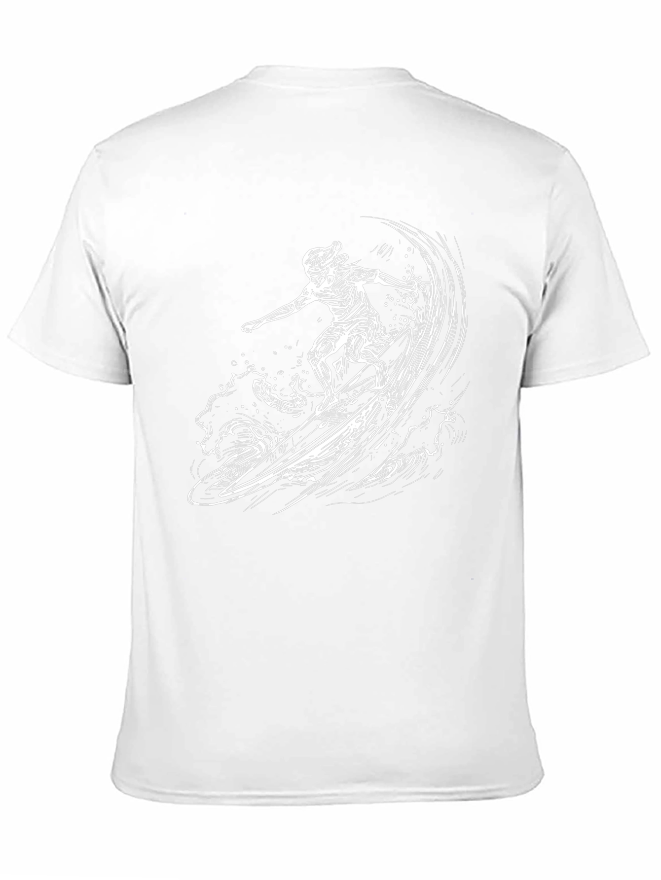 Cool Surfer Graphic Black T-Shirt