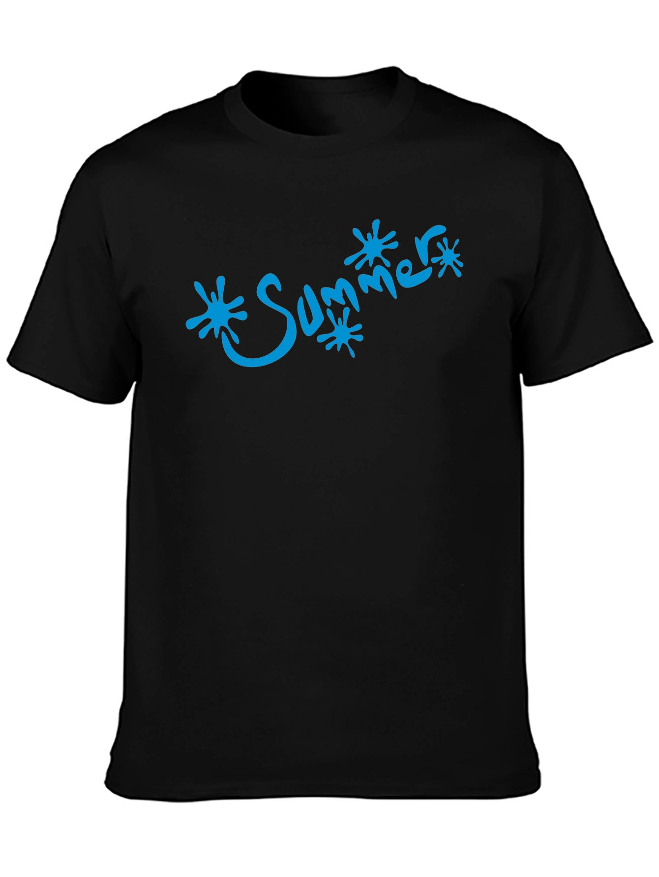 Summer Splash Tee - Cool Black Graphic T-Shirt
