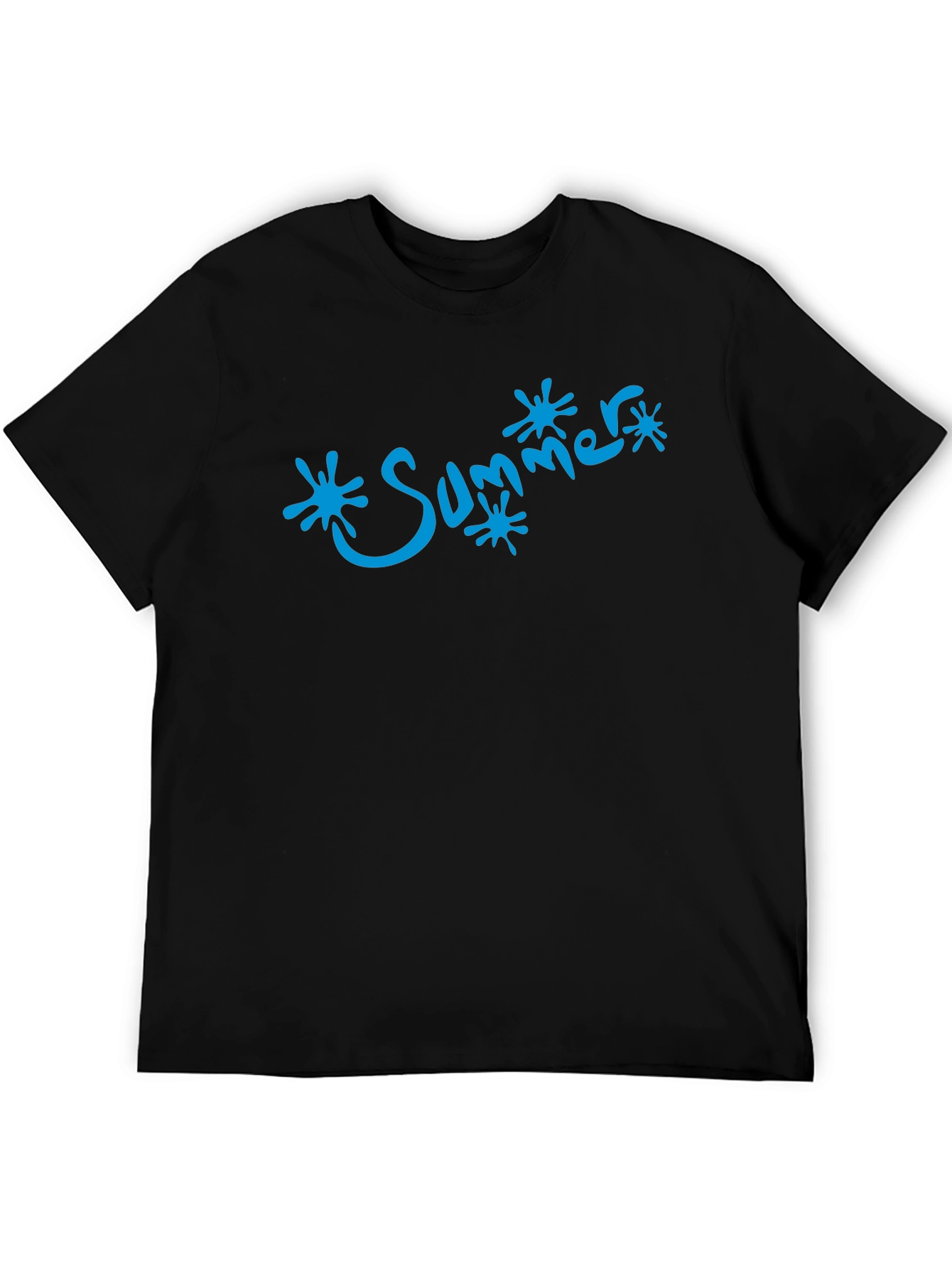 Summer Splash Tee - Cool Black Graphic T-Shirt