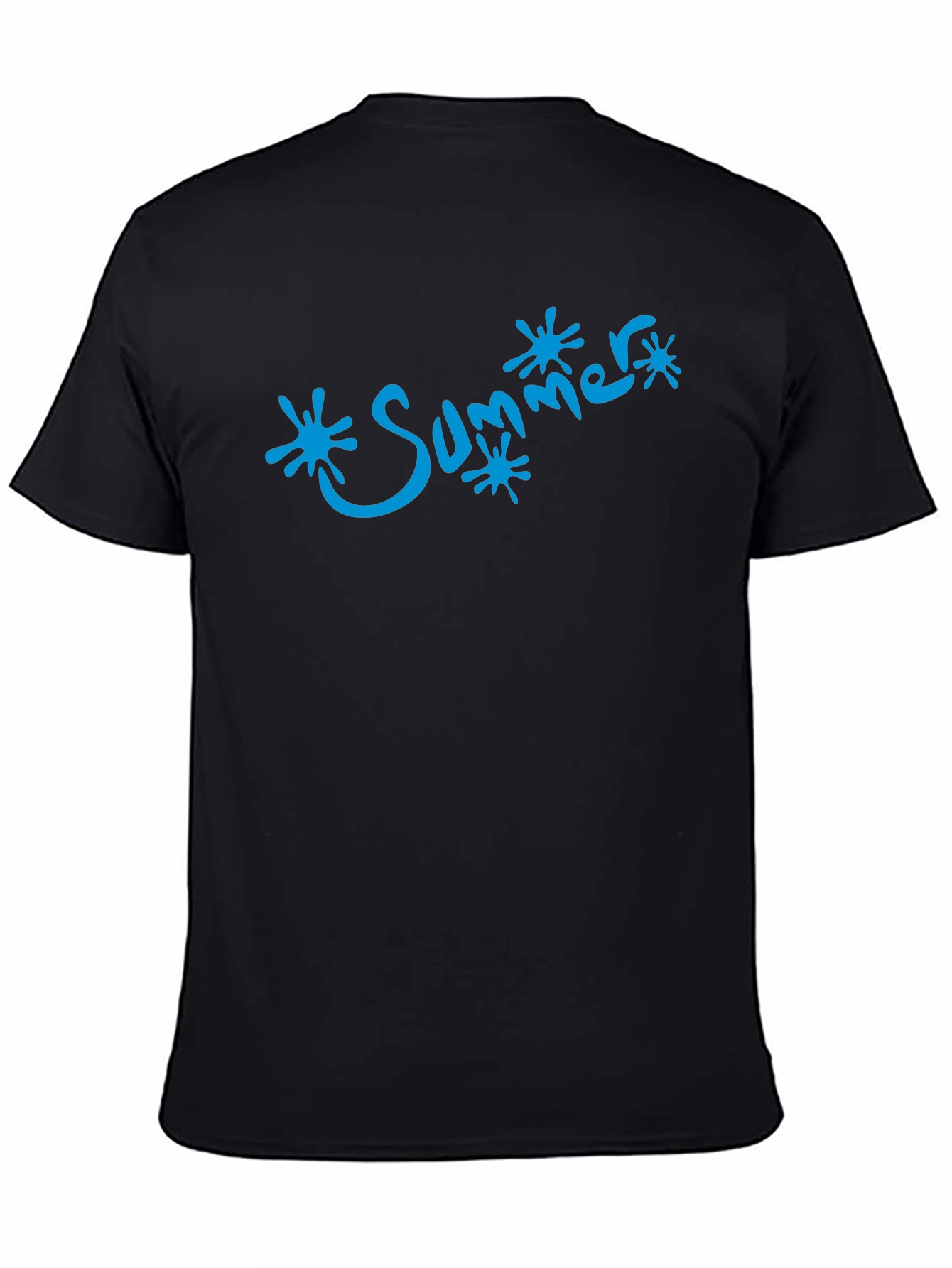 Summer Splash Tee - Cool Black Graphic T-Shirt