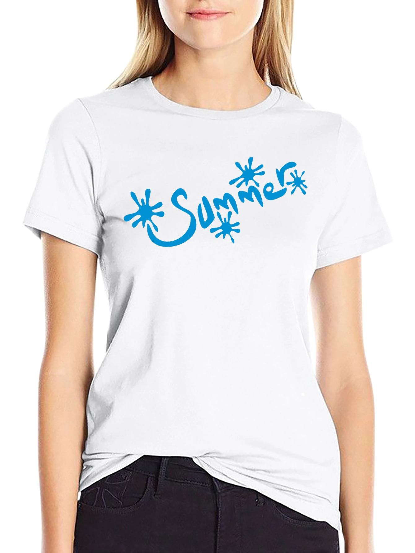 Summer Splash Tee - Cool Black Graphic T-Shirt