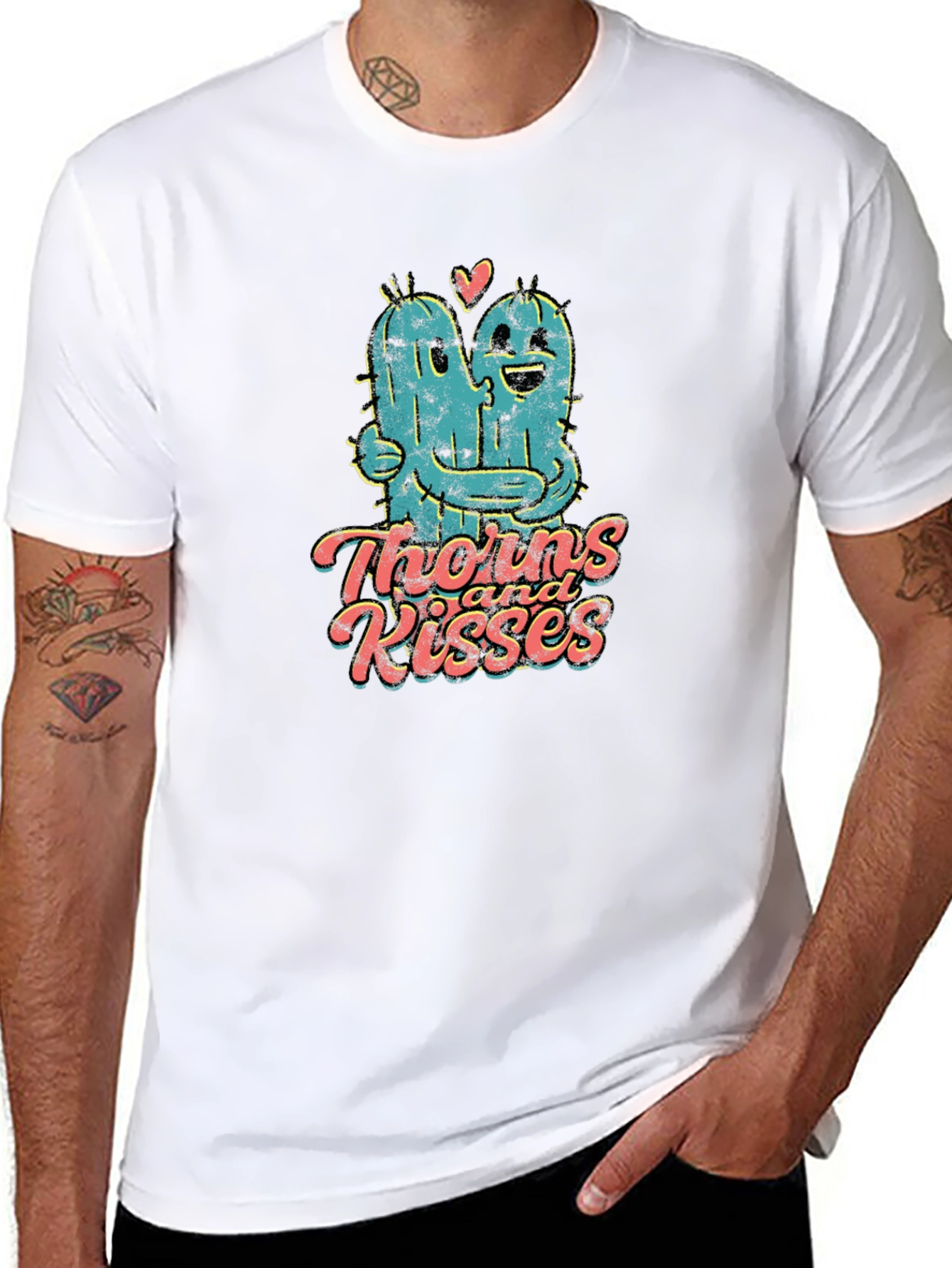 Thorns and Kisses Graphic T-Shirt