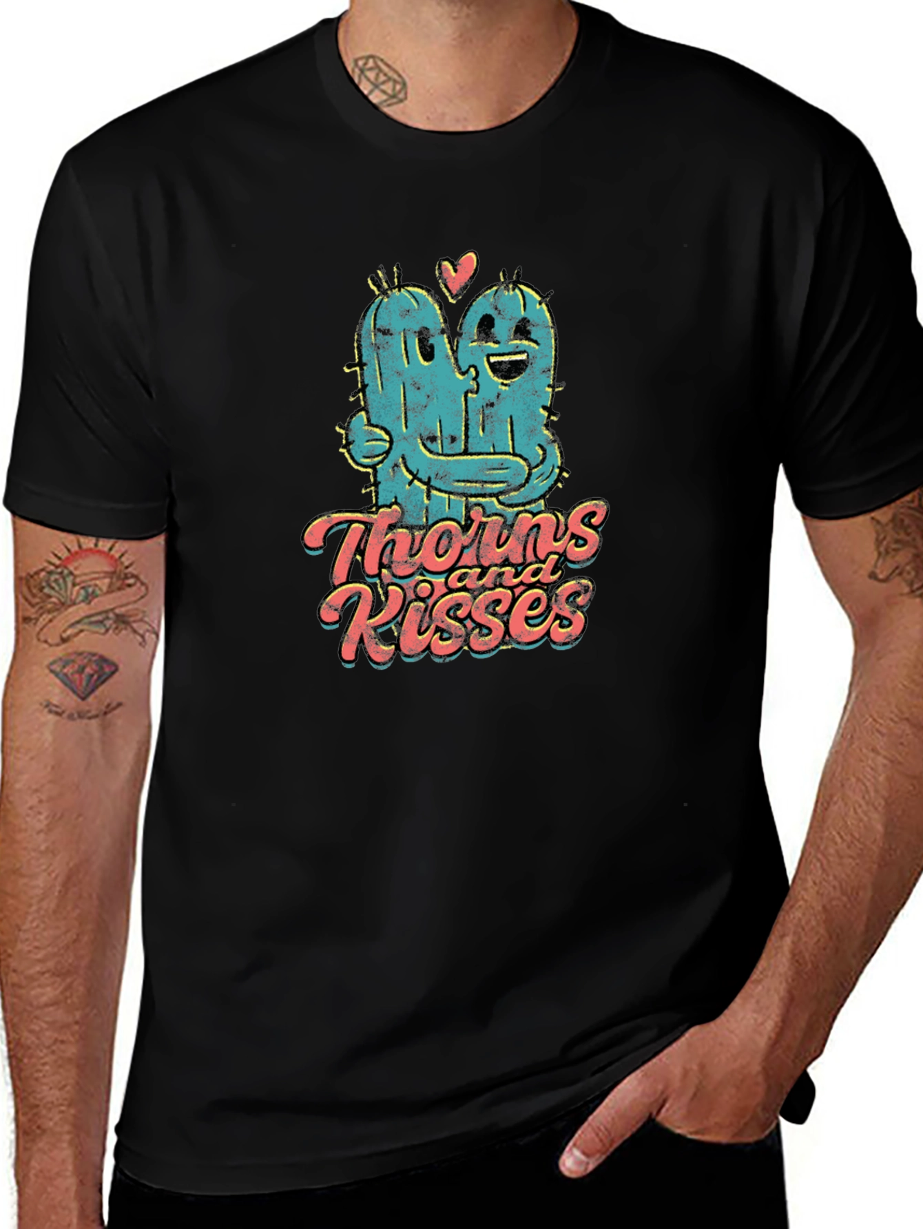 Thorns and Kisses Graphic T-Shirt