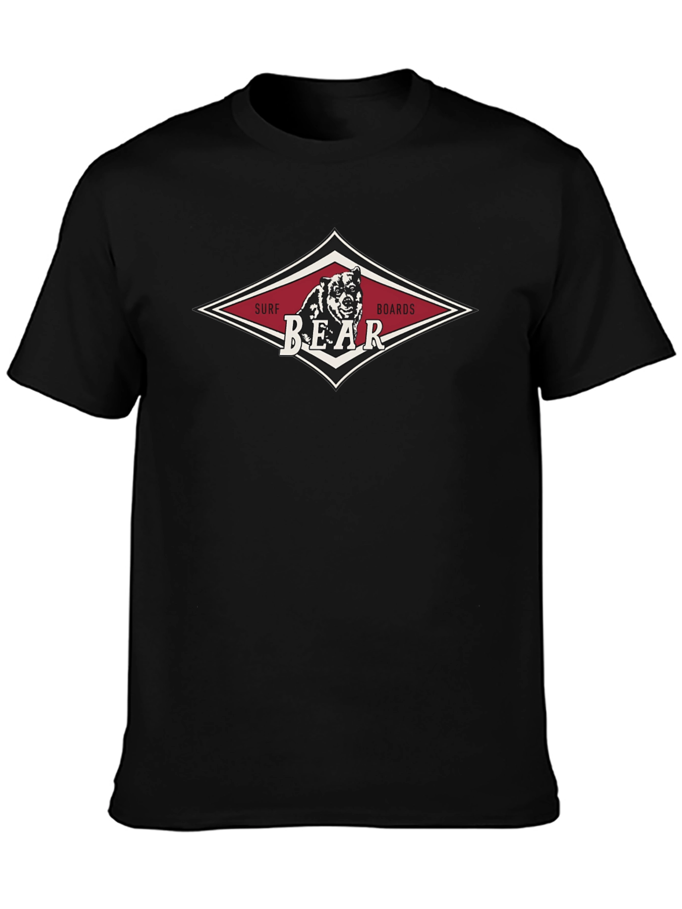 Surf Bear Boards Black T-Shirt