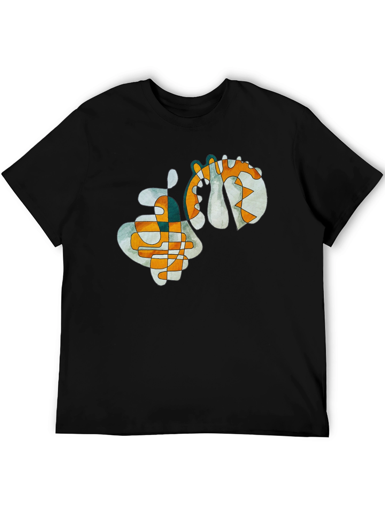 Abstract Art Graphic Tee - Modern Style Shirt