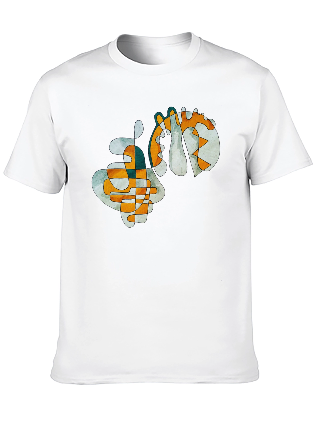 Abstract Art Graphic Tee - Modern Style Shirt