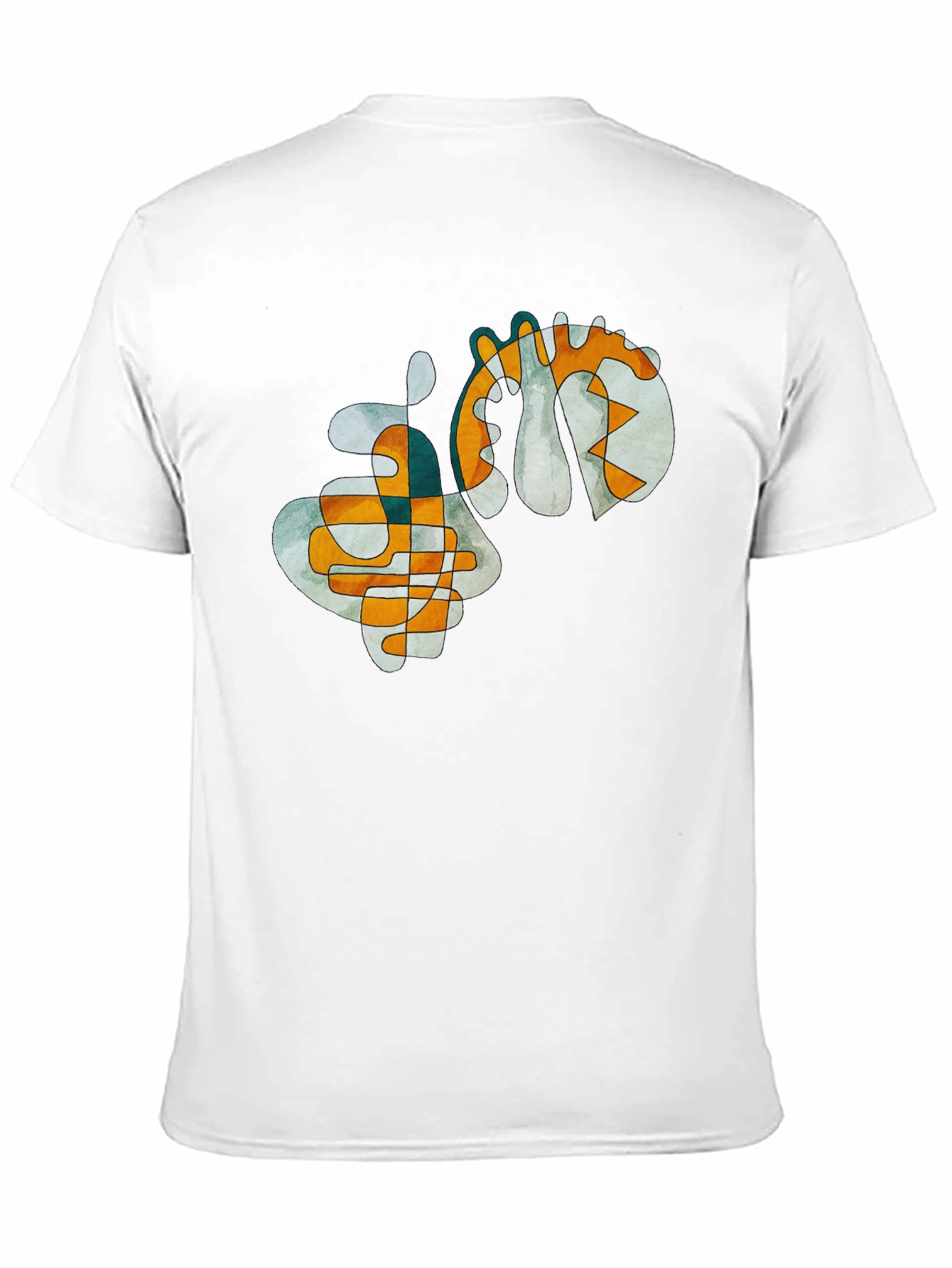 Abstract Art Graphic Tee - Modern Style Shirt