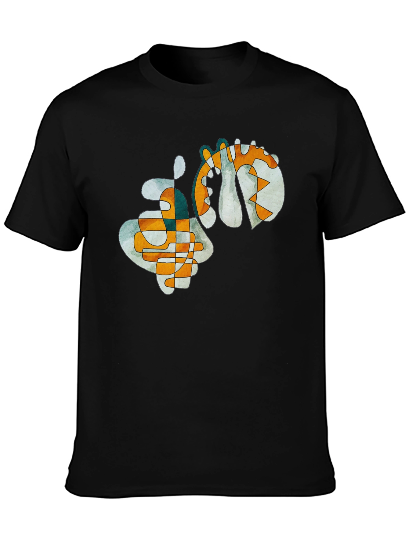Abstract Art Graphic Tee - Modern Style Shirt