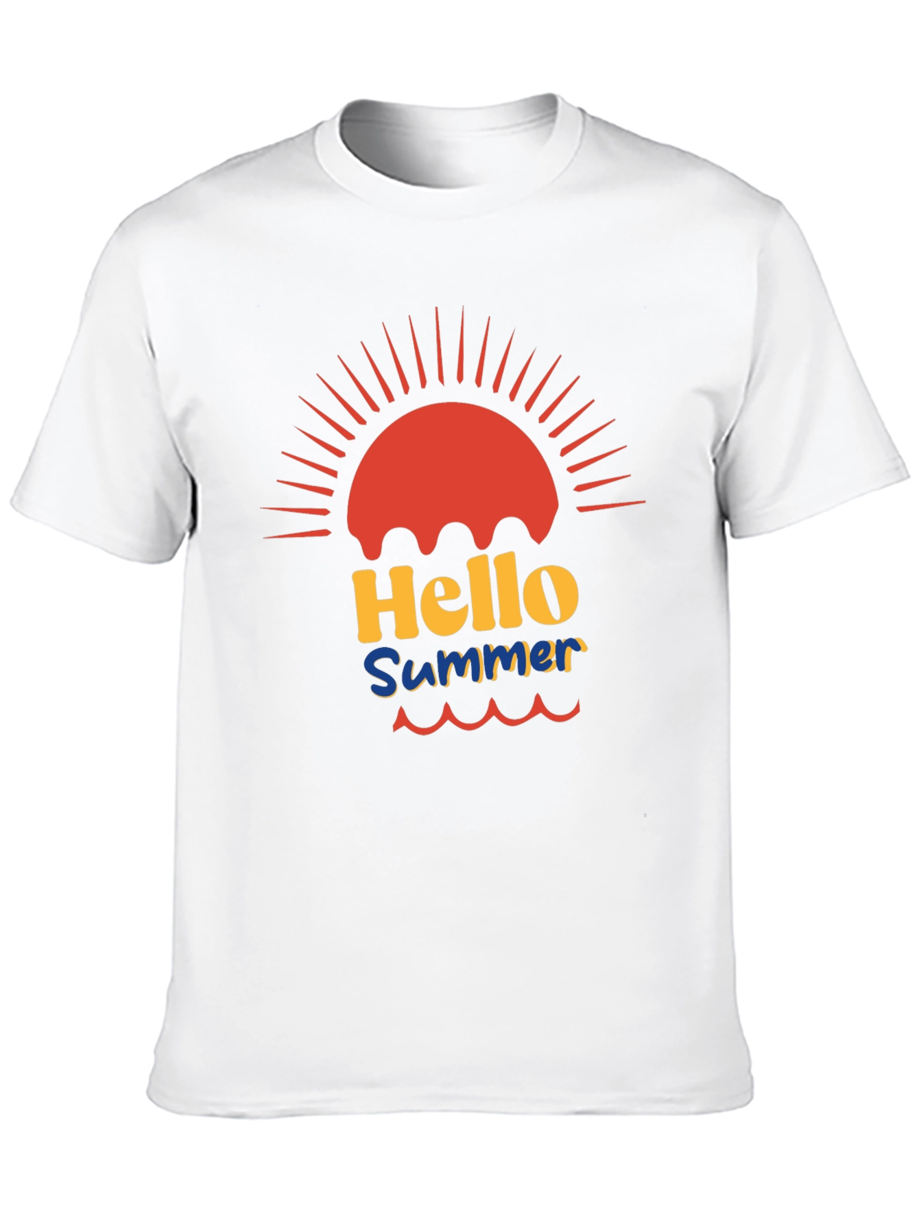 Hello Summer Black Graphic Tee