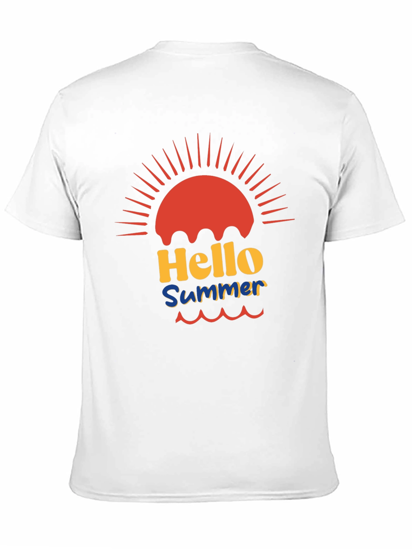 Hello Summer Black Graphic Tee