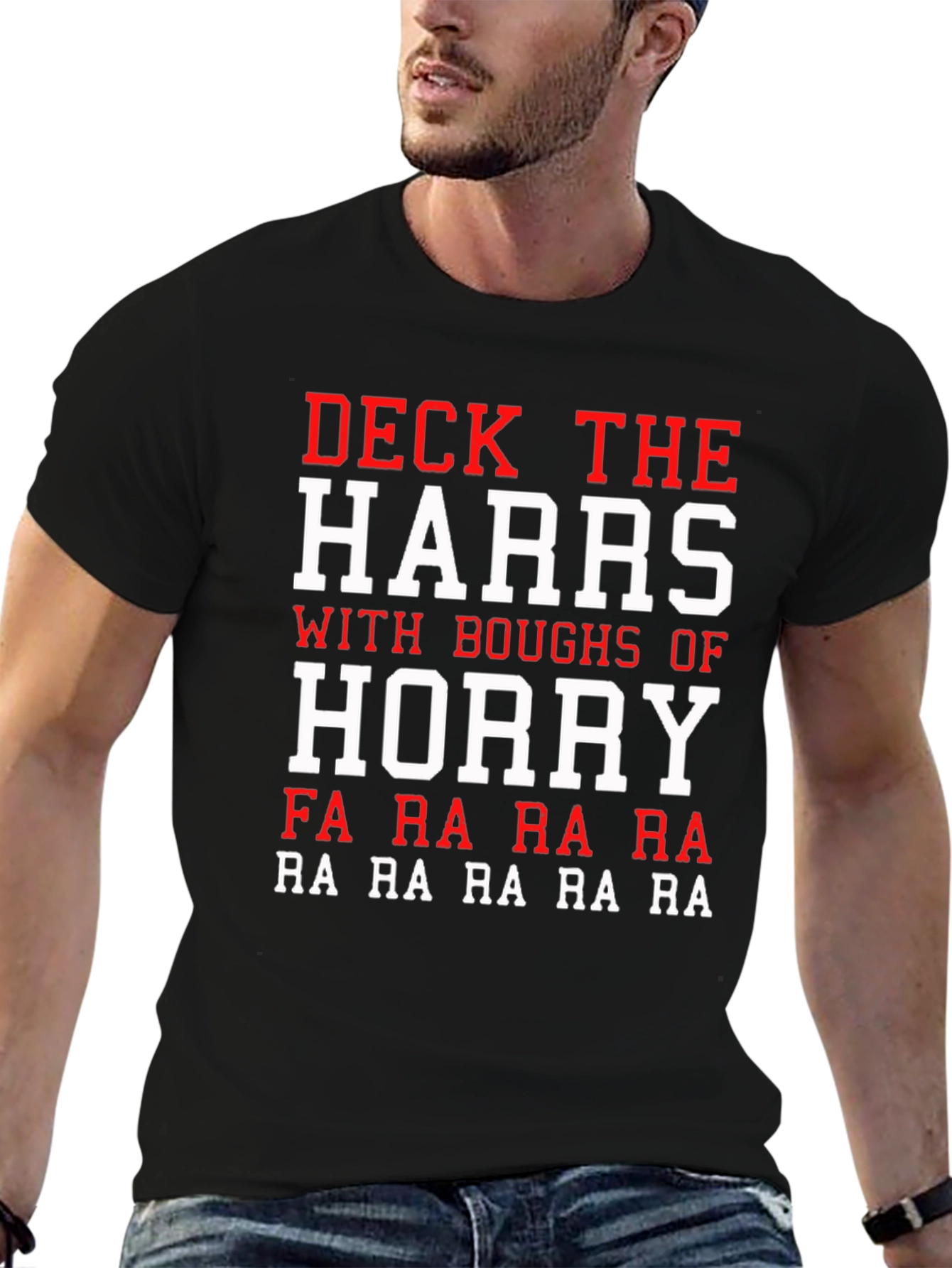 Deck the Harrs Funny Holiday T-Shirt