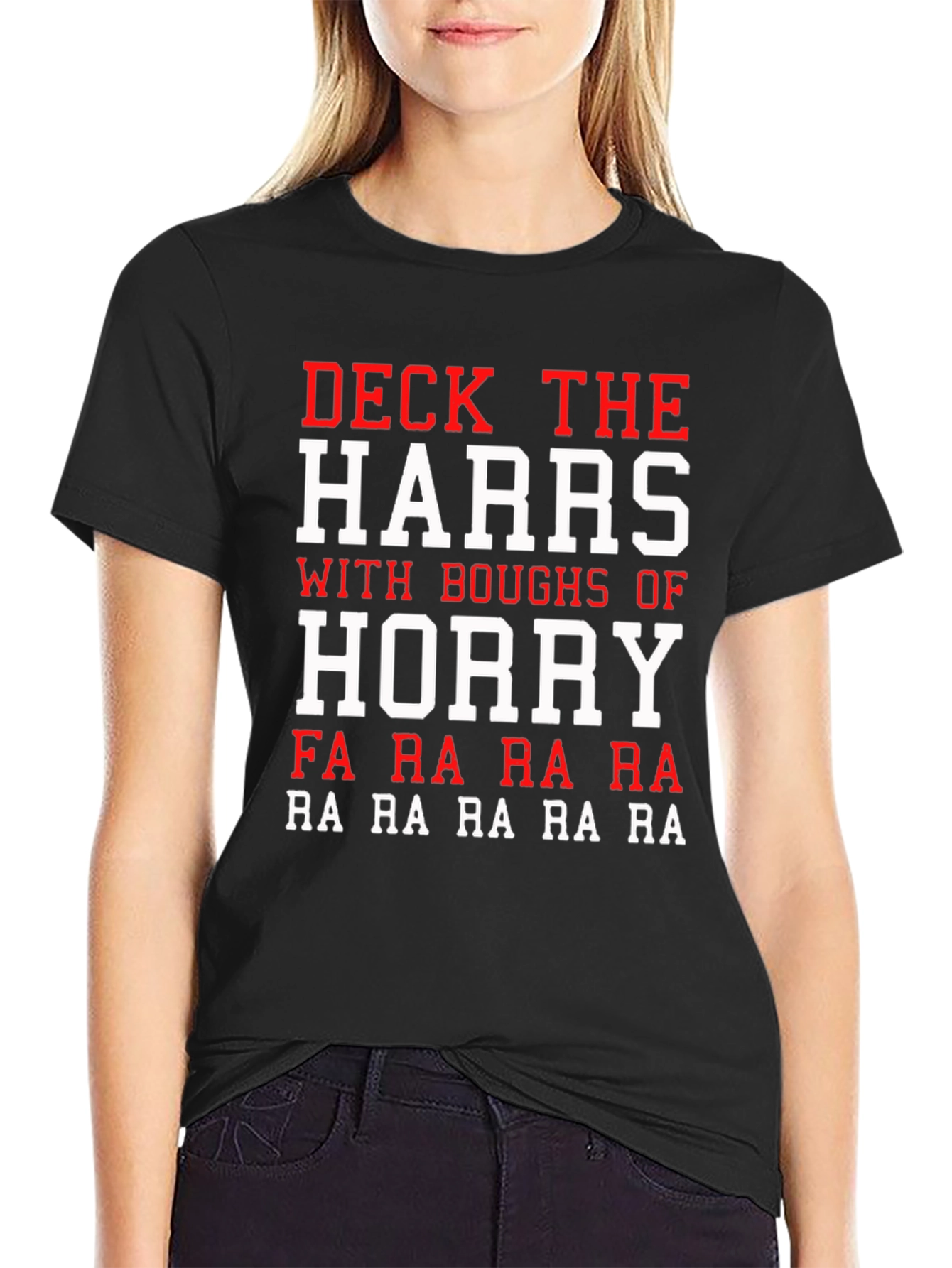 Deck the Harrs Funny Holiday T-Shirt
