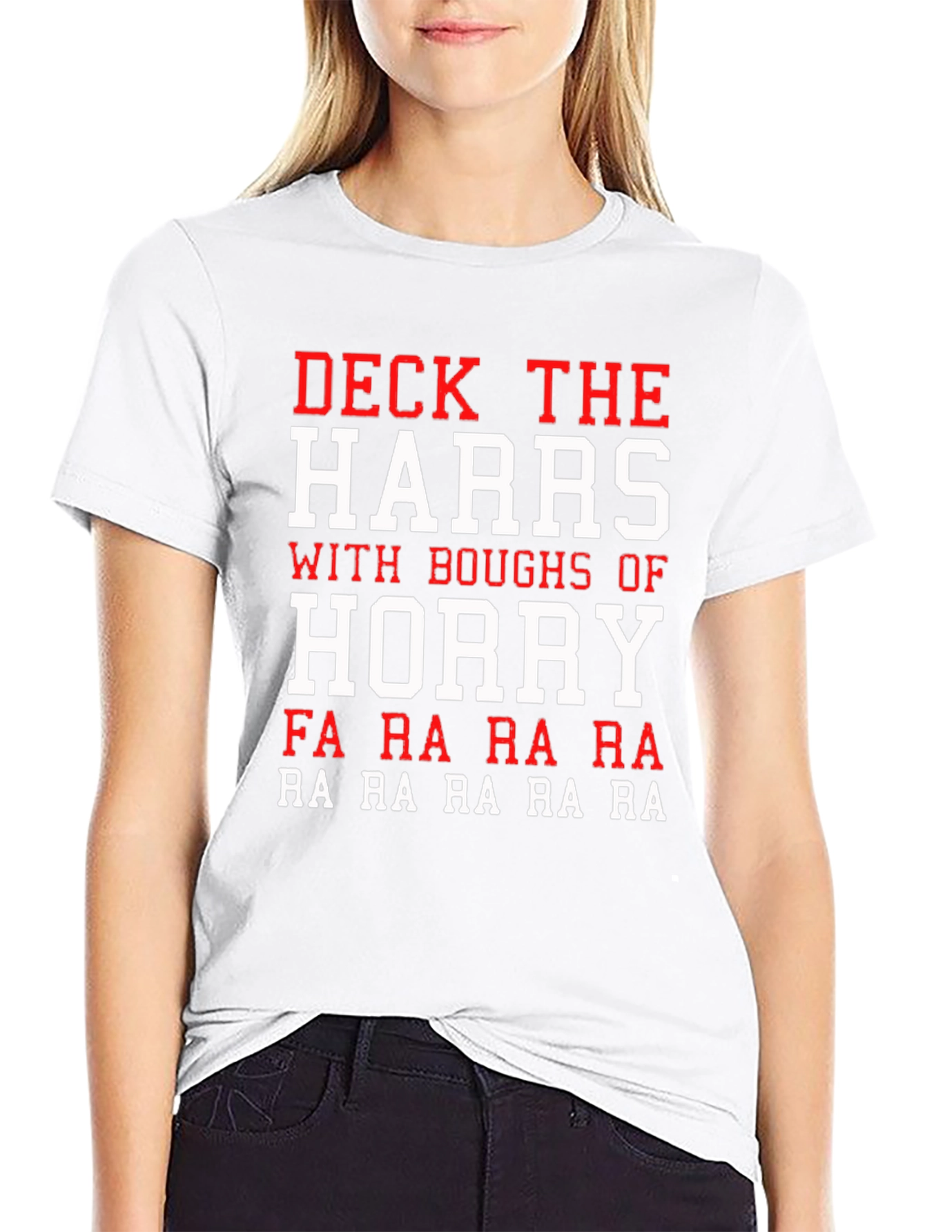 Deck the Harrs Funny Holiday T-Shirt