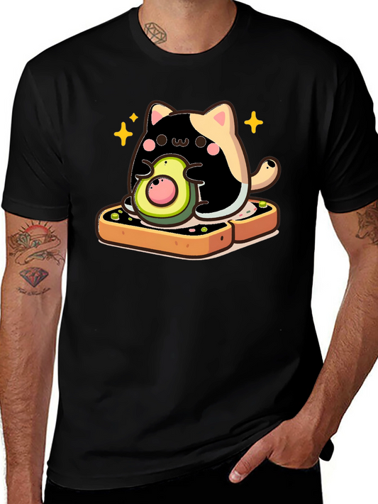 Cat Avocado Toast Graphic Tee