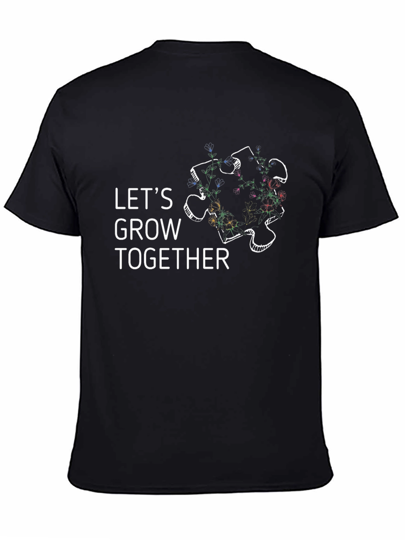 Lets Grow Together Autism Awareness T-Shirt