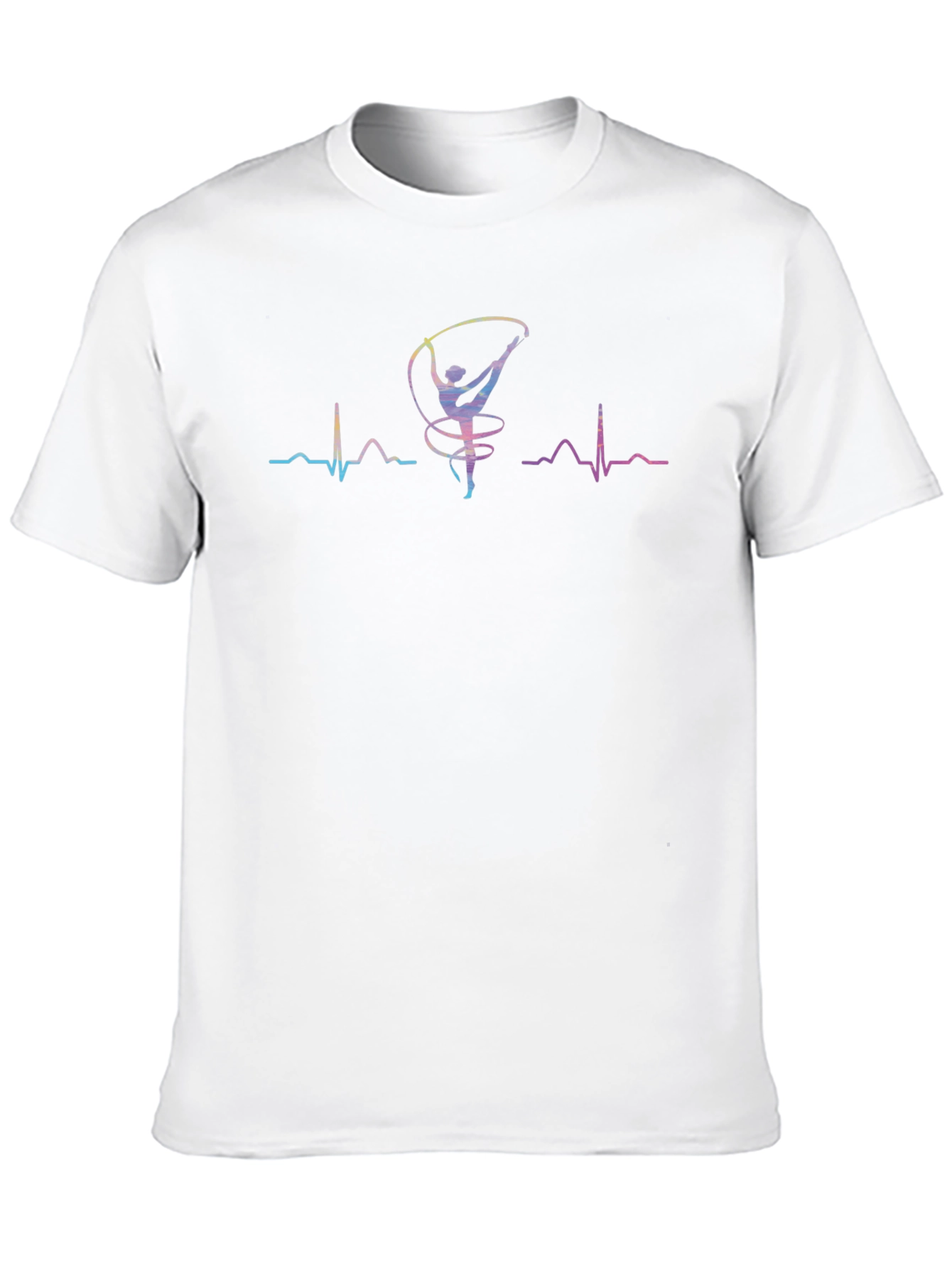 Gymnastics Heartbeat T-Shirt - Rhythmic Dance Tee