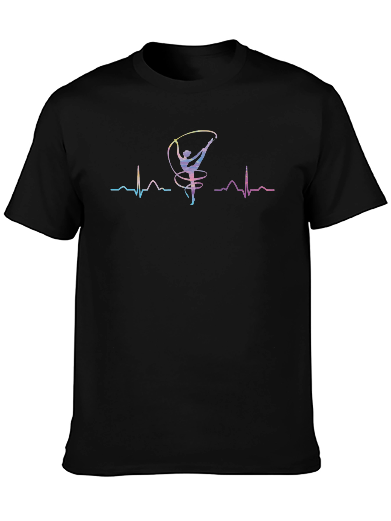 Gymnastics Heartbeat T-Shirt - Rhythmic Dance Tee