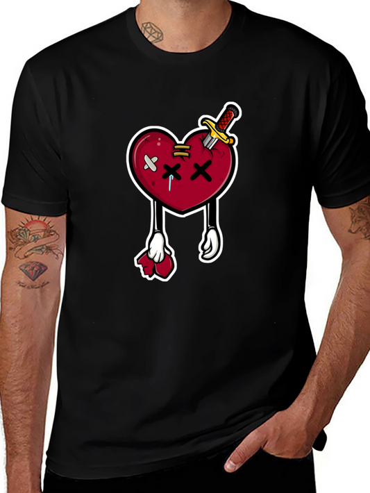 Cartoon Heart with Knife T-Shirt