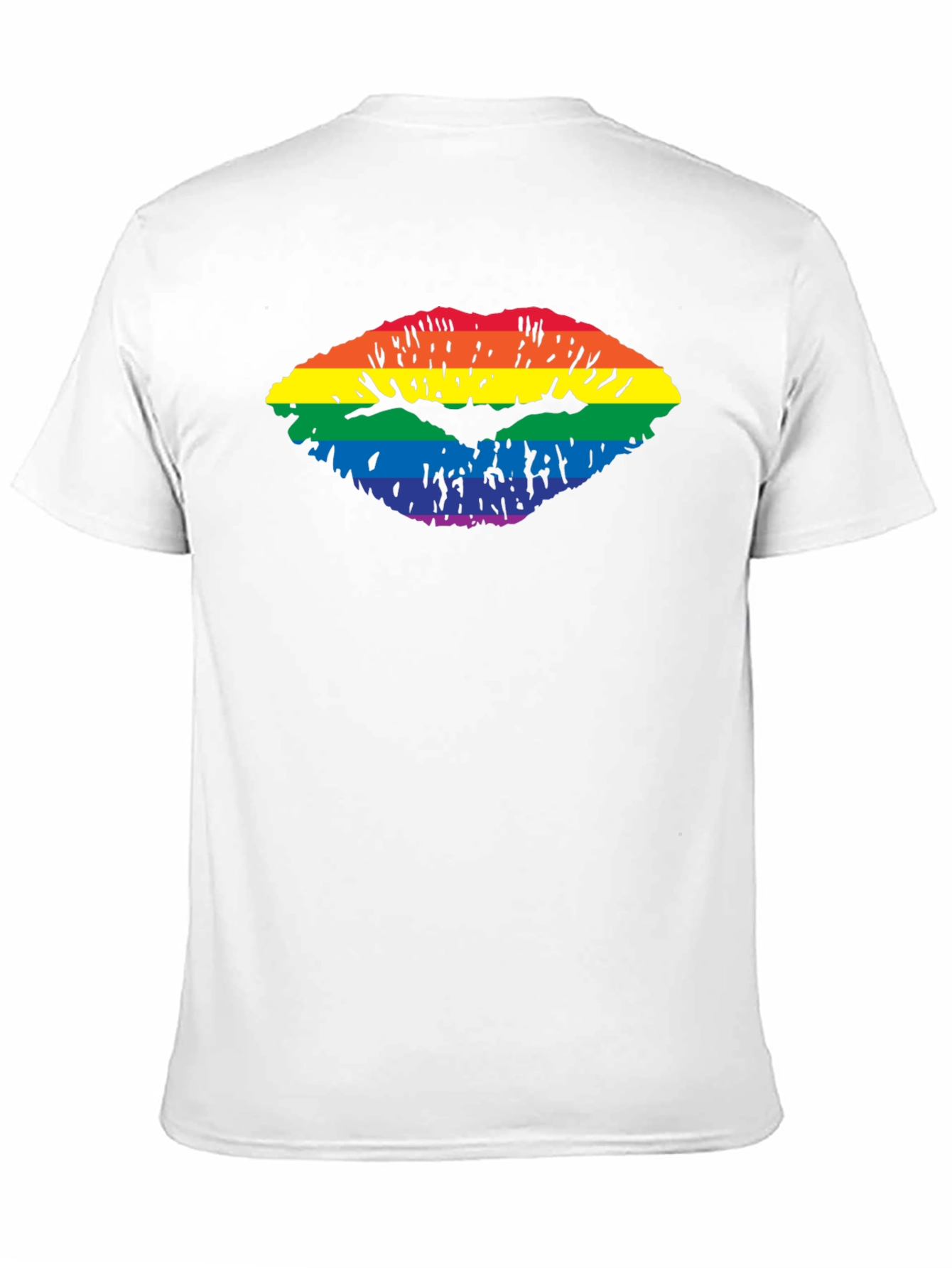 Pride Lips T-Shirt - LGBTQ+ Rainbow Kiss Tee