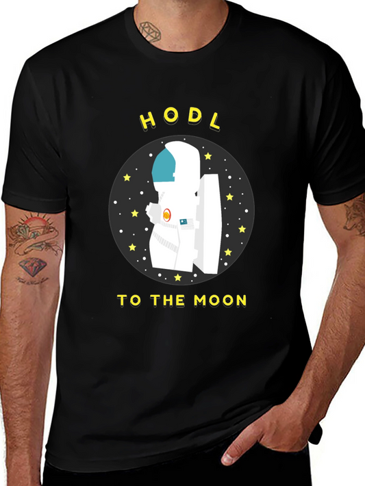 HODL to the Moon T-Shirt Crypto Astronaut