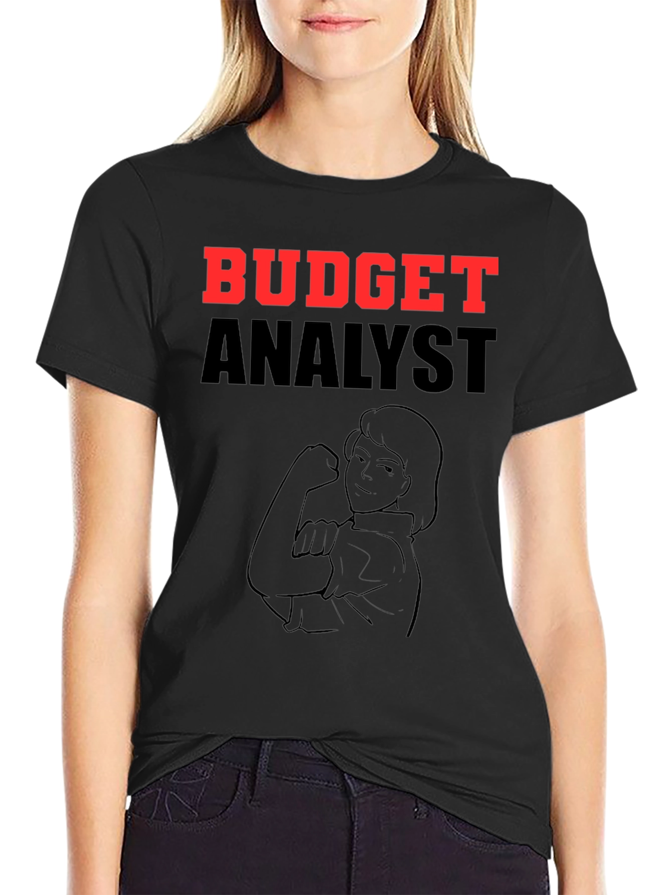 Budget Analyst T-Shirt - Rosie Riveter Graphic