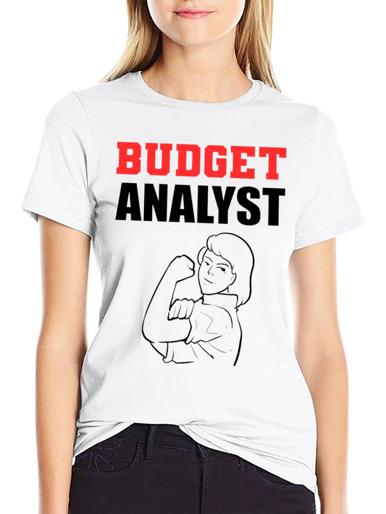 Budget Analyst T-Shirt - Rosie Riveter Graphic