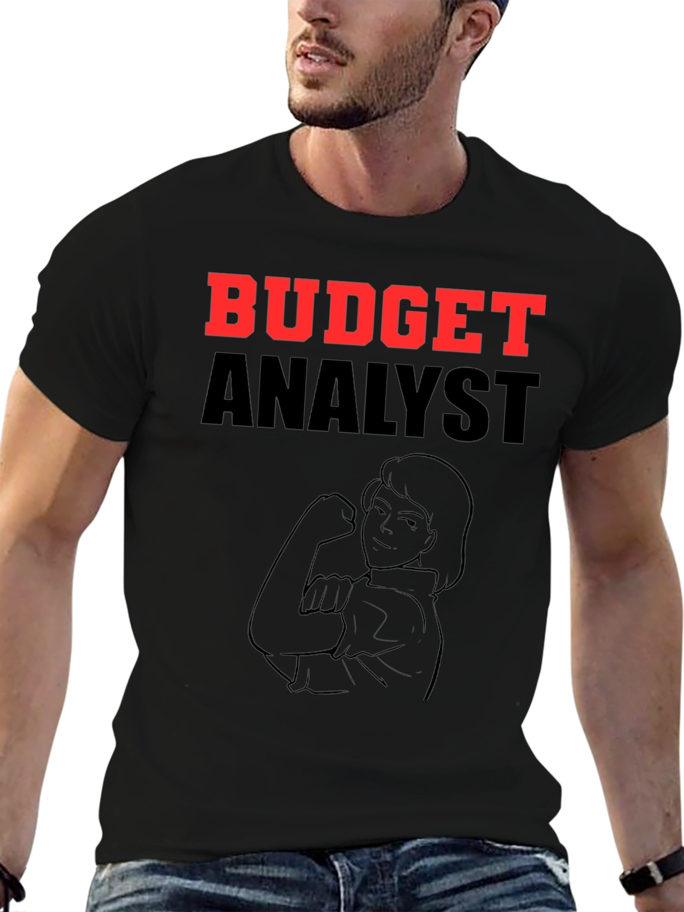 Budget Analyst T-Shirt - Rosie Riveter Graphic